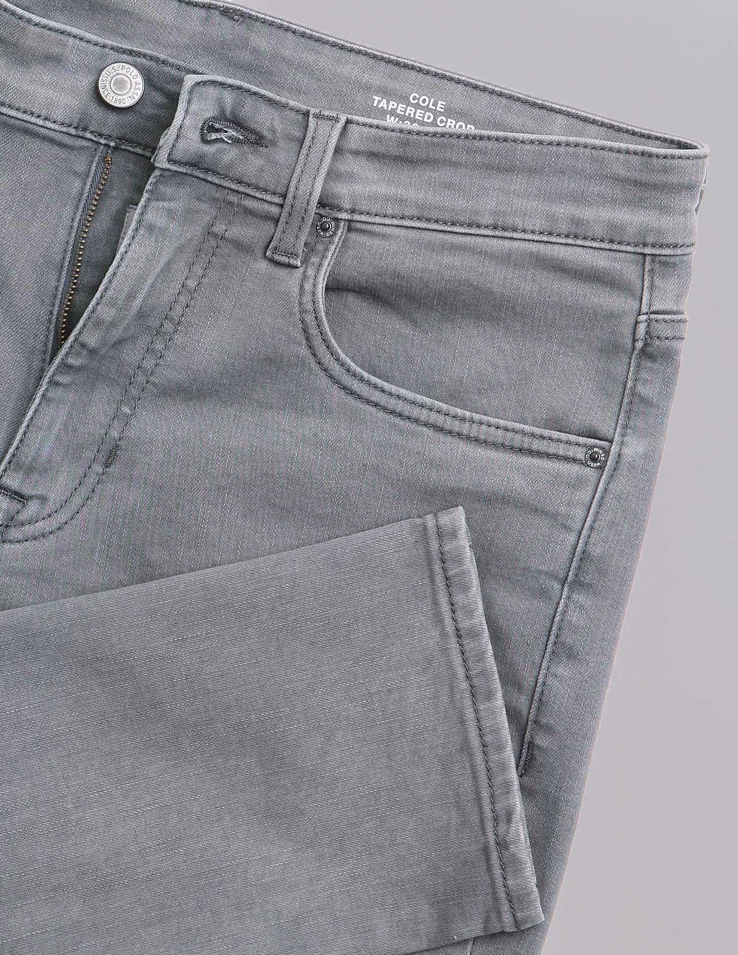 Cole Comfort Cropped Fit Grey Jeans - Image 2