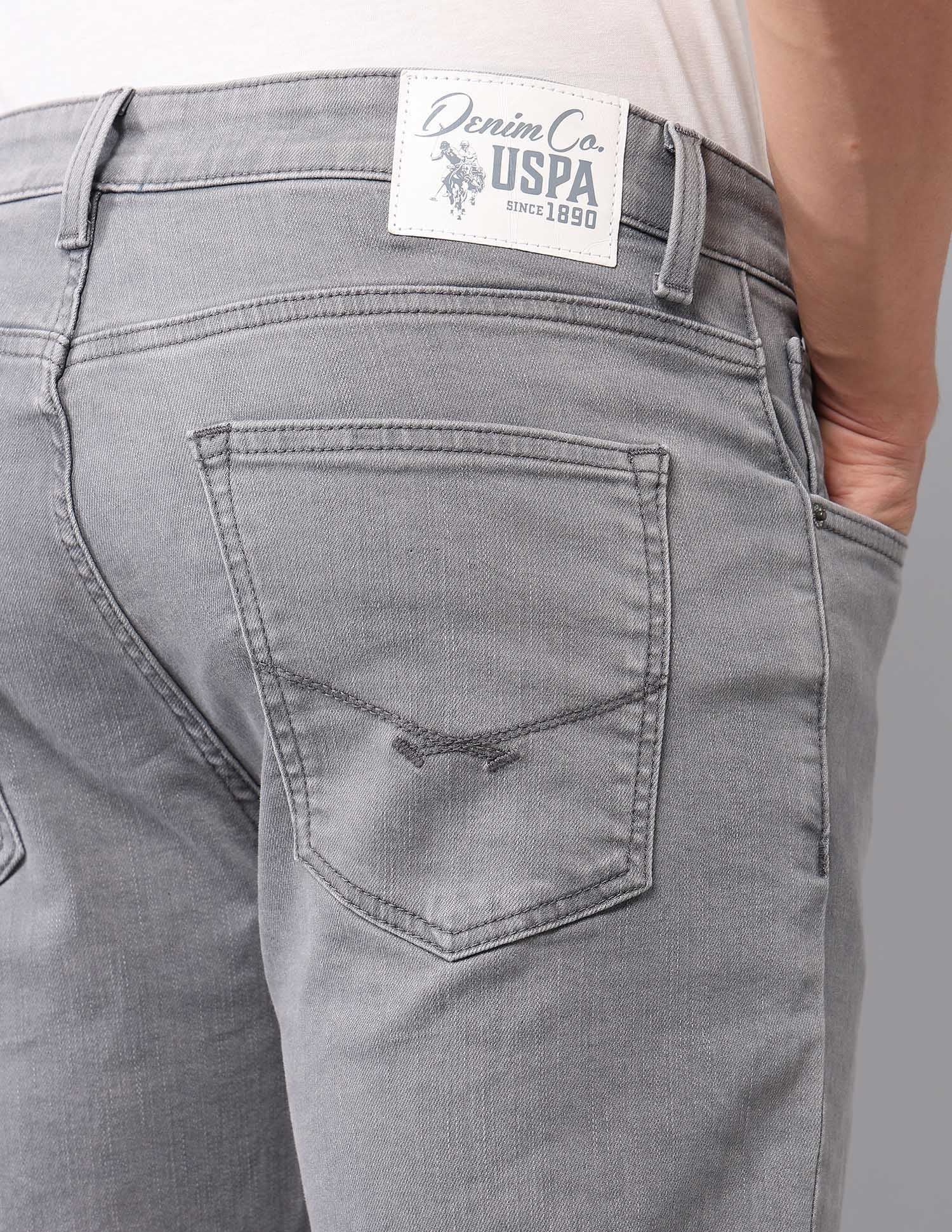 Cole Comfort Cropped Fit Grey Jeans - Image 8