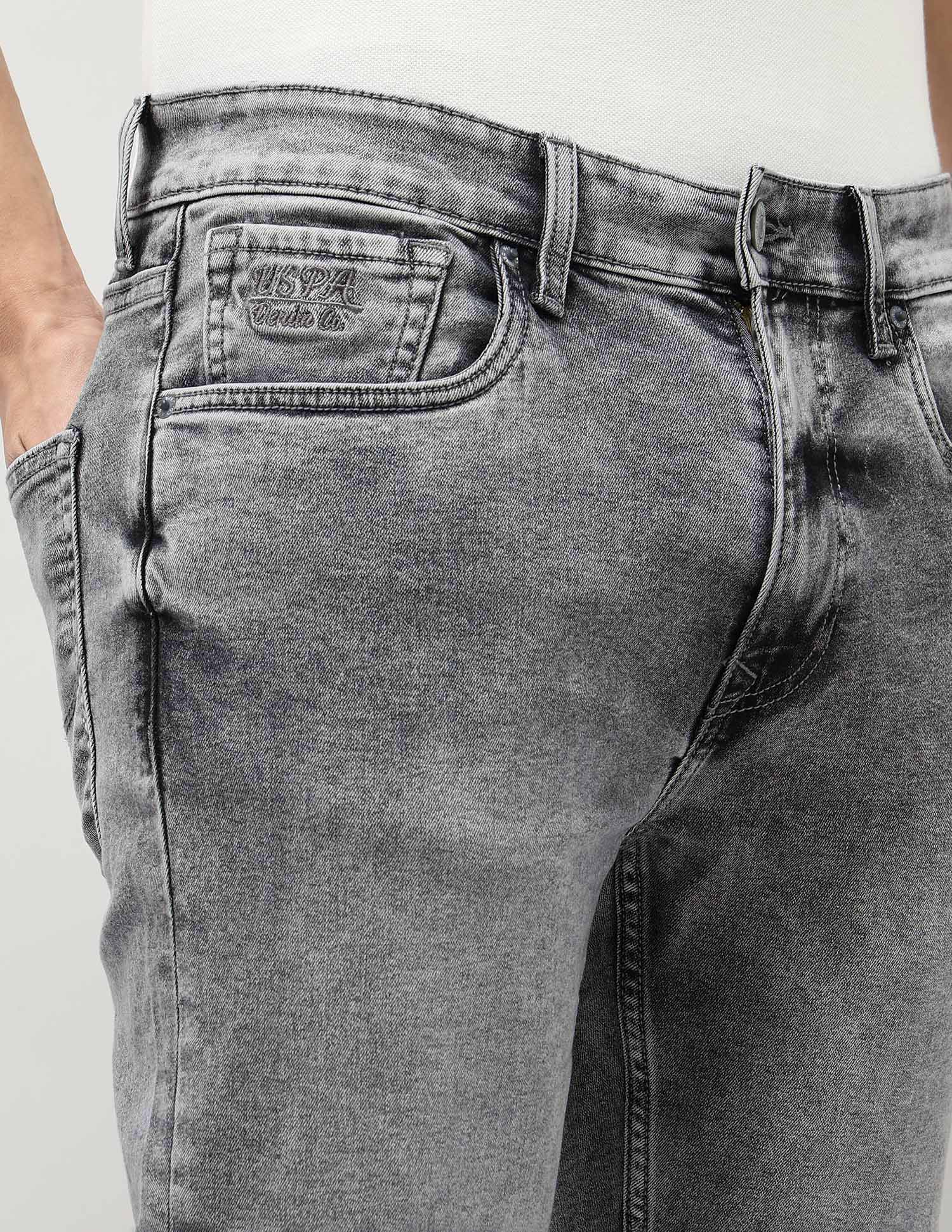 Cole Comfort Cropped Fit Grey Jeans - Image 7