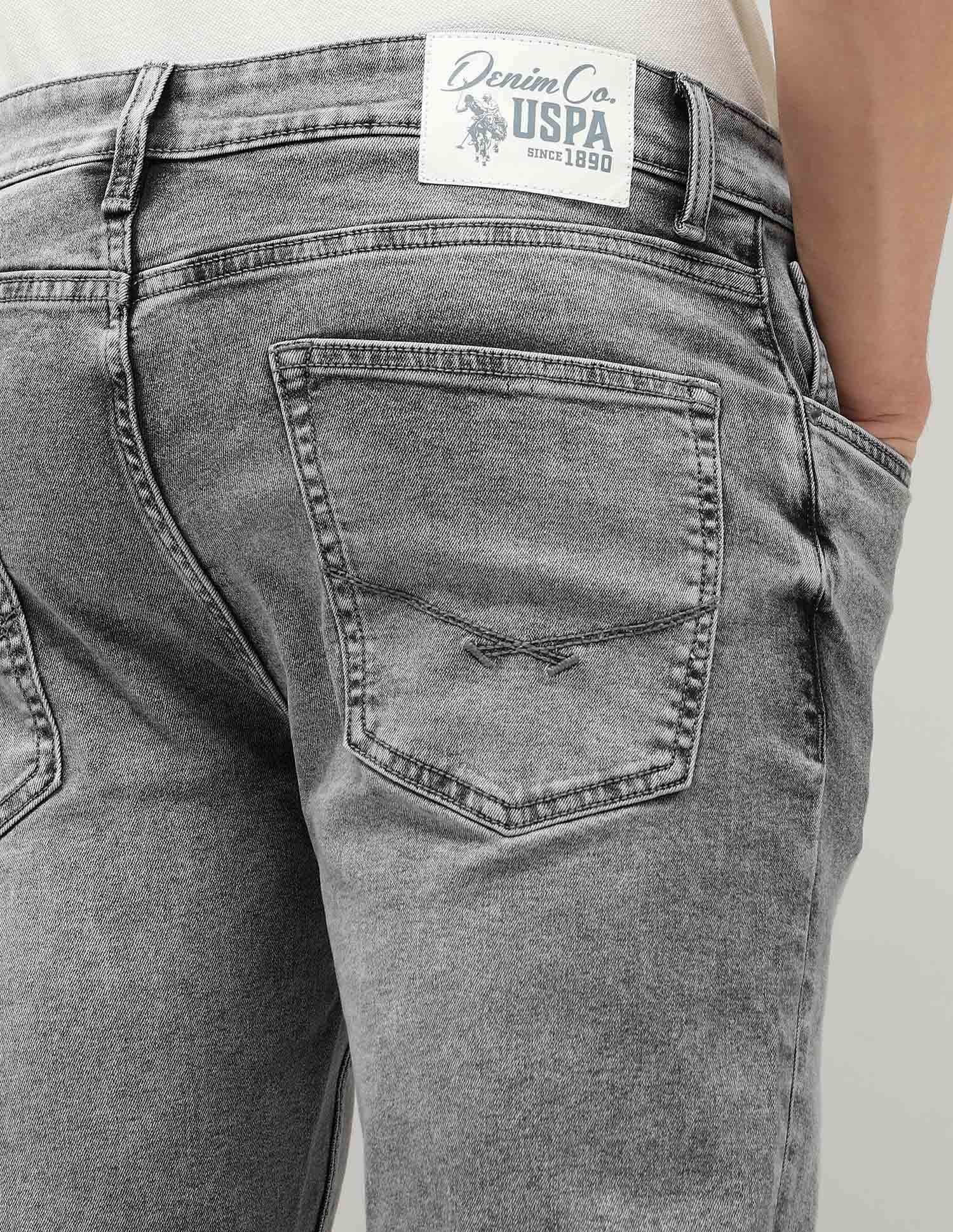 Cole Comfort Cropped Fit Grey Jeans - Image 8