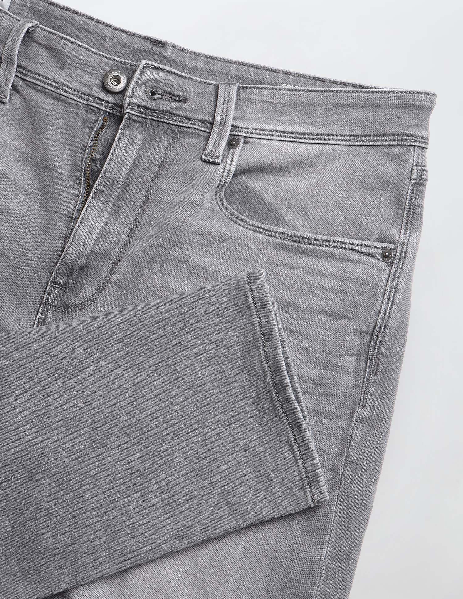 Cole Comfort Cropped Fit Grey Jeans - Image 2
