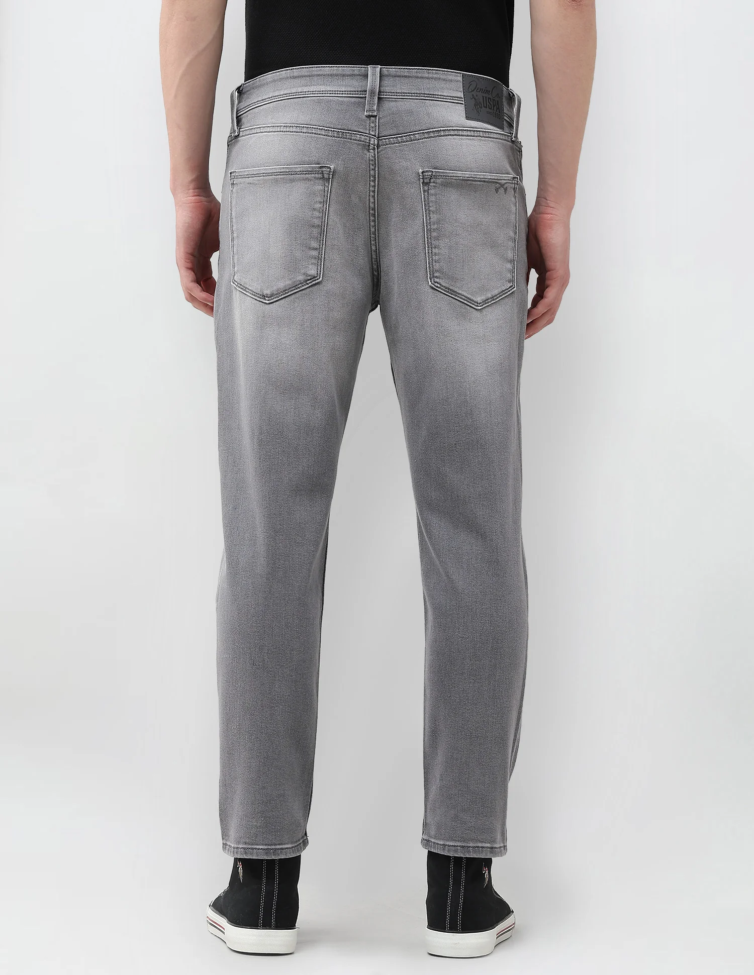 Cole Comfort Cropped Fit Grey Jeans - Image 5