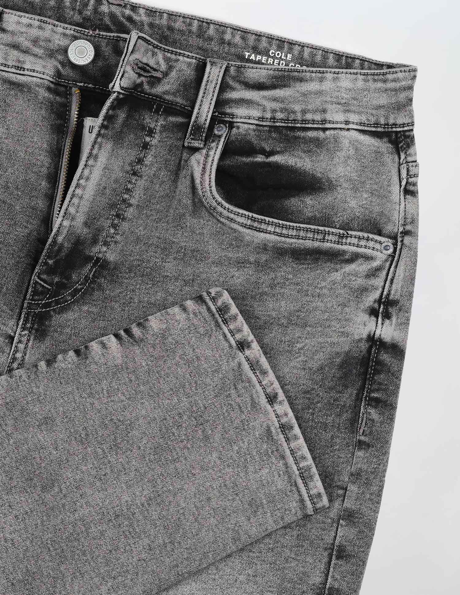Cole Comfort Cropped Fit Grey Jeans - Image 2