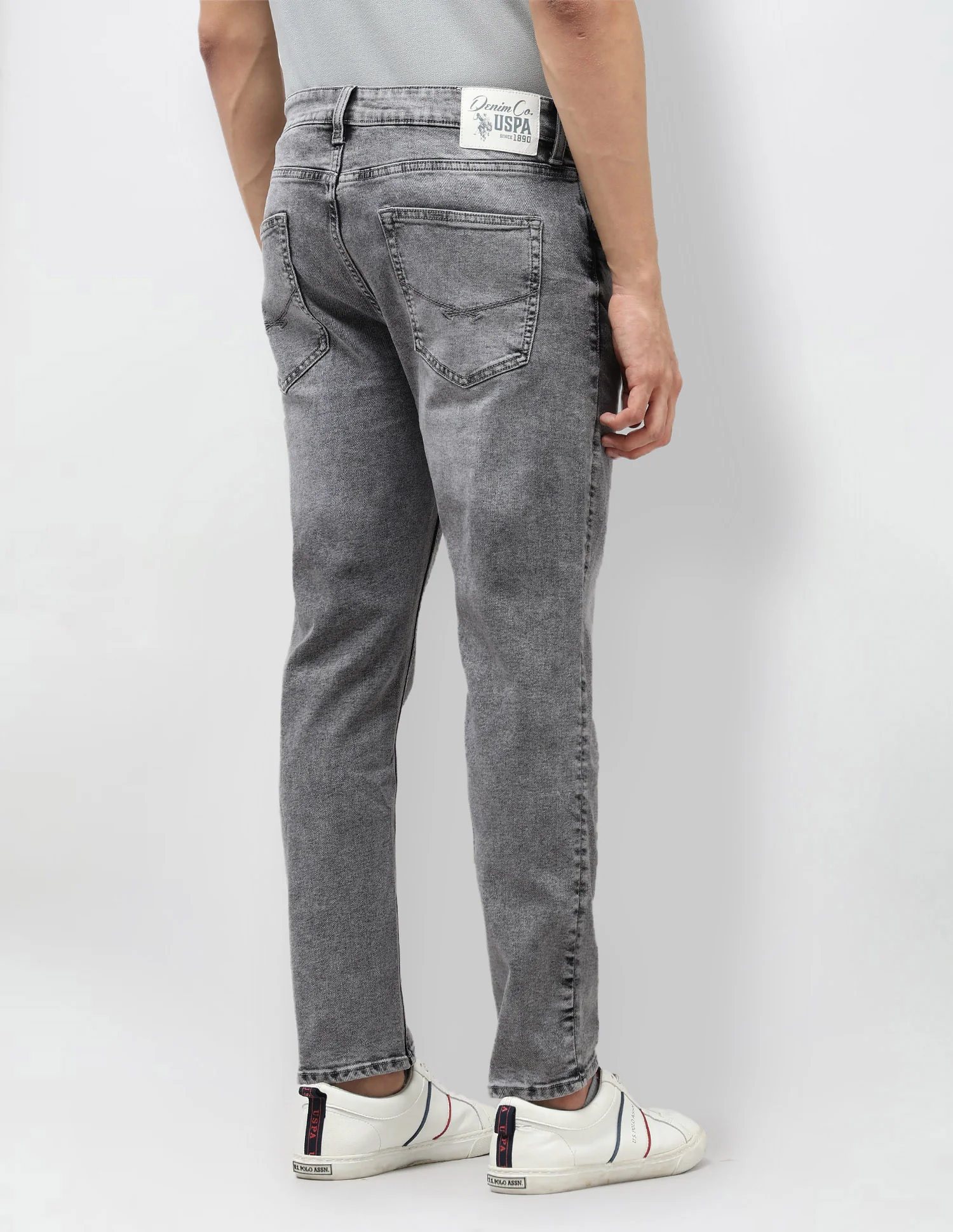 Cole Comfort Cropped Fit Grey Jeans - Image 5
