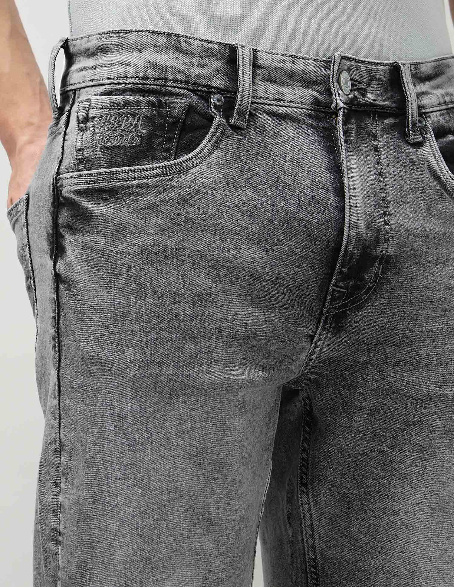 Cole Comfort Cropped Fit Grey Jeans - Image 7