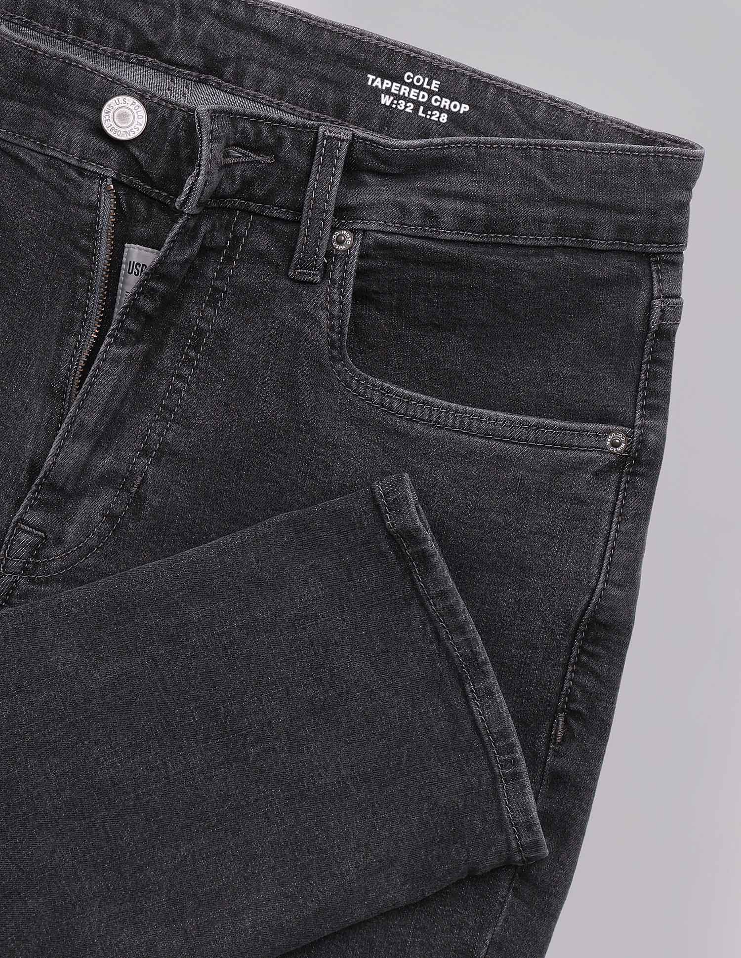 Cole Comfort Cropped Fit Grey Jeans - Image 2