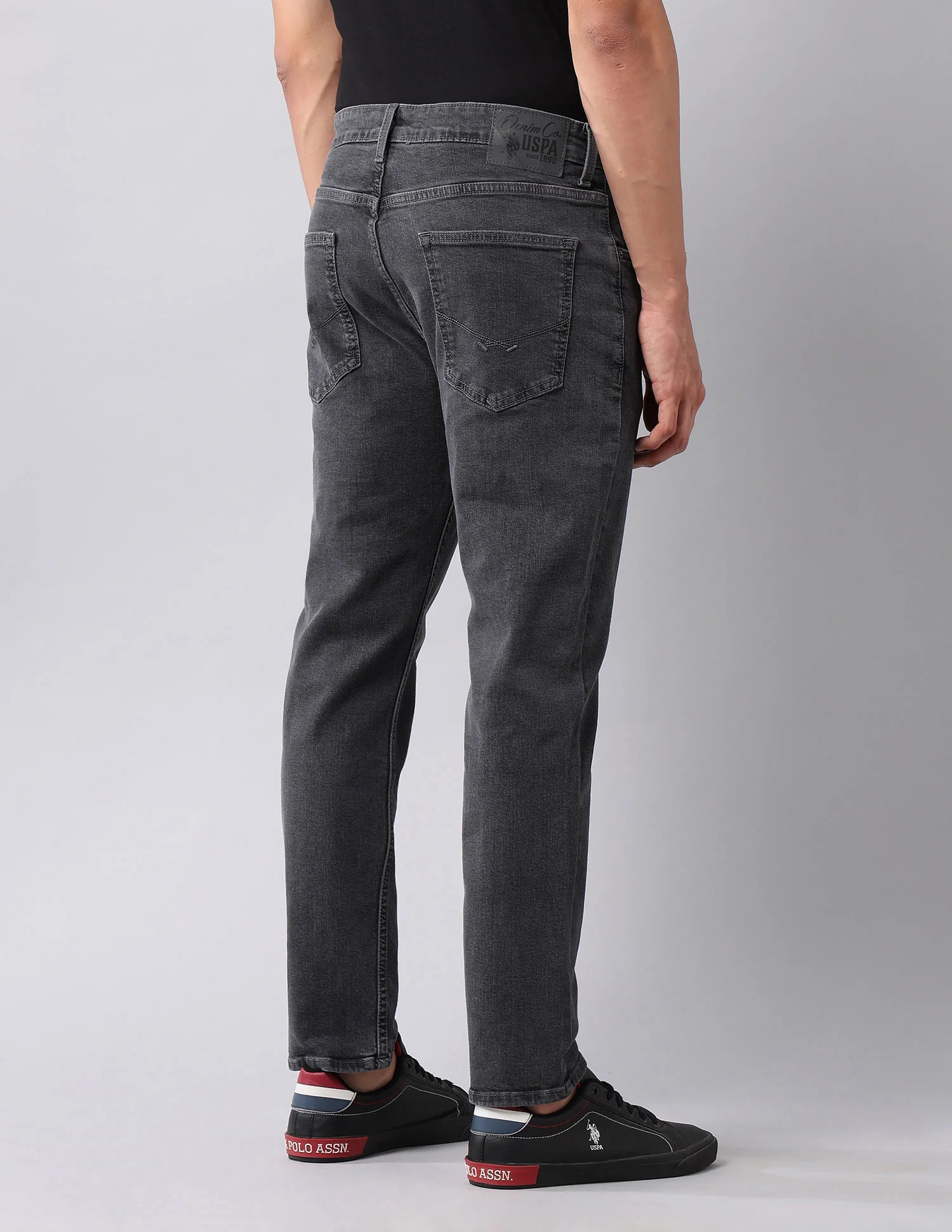 Cole Comfort Cropped Fit Grey Jeans - Image 5