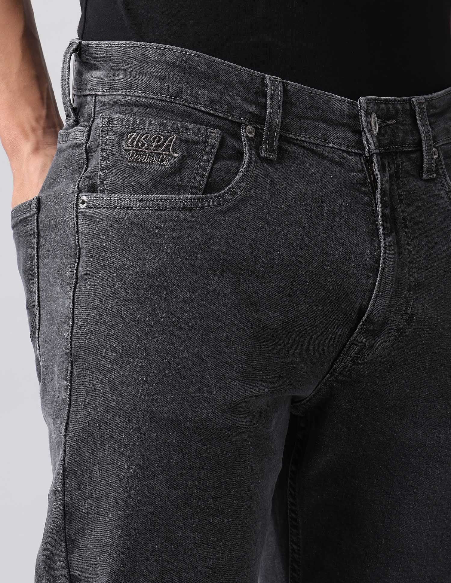 Cole Comfort Cropped Fit Grey Jeans - Image 7