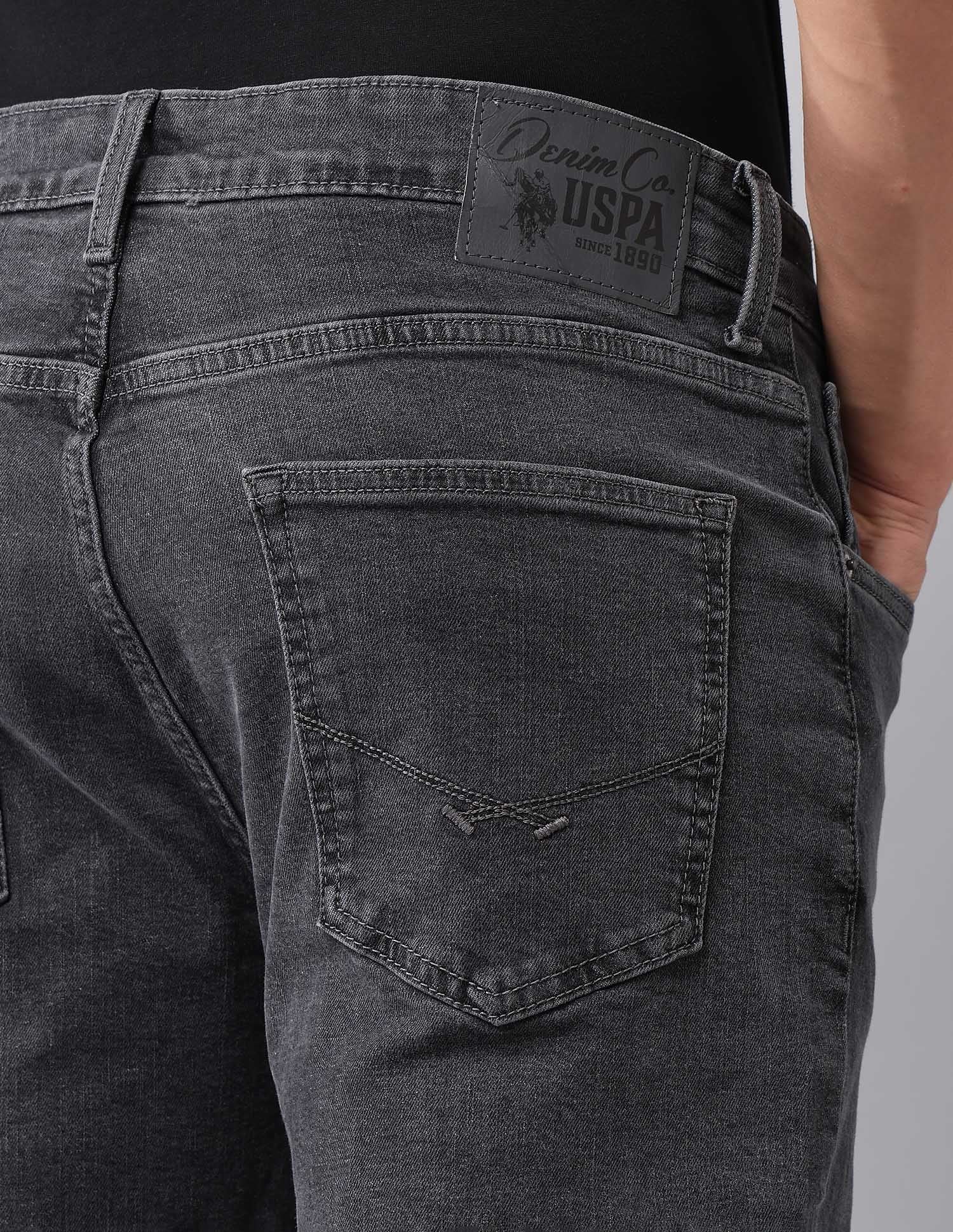 Cole Comfort Cropped Fit Grey Jeans - Image 8
