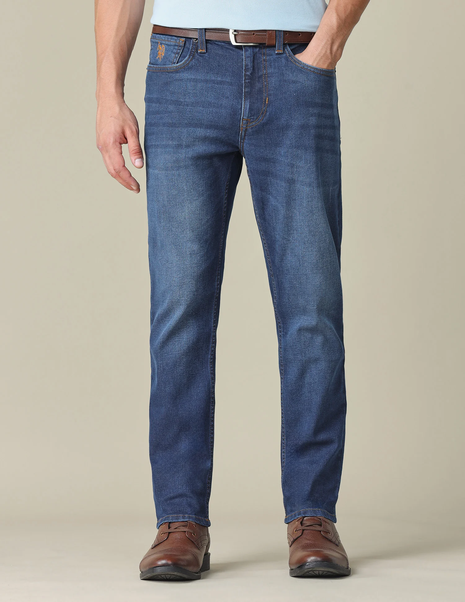 Cole Comfort Cropped Fit Mid Rise Jeans Jeans