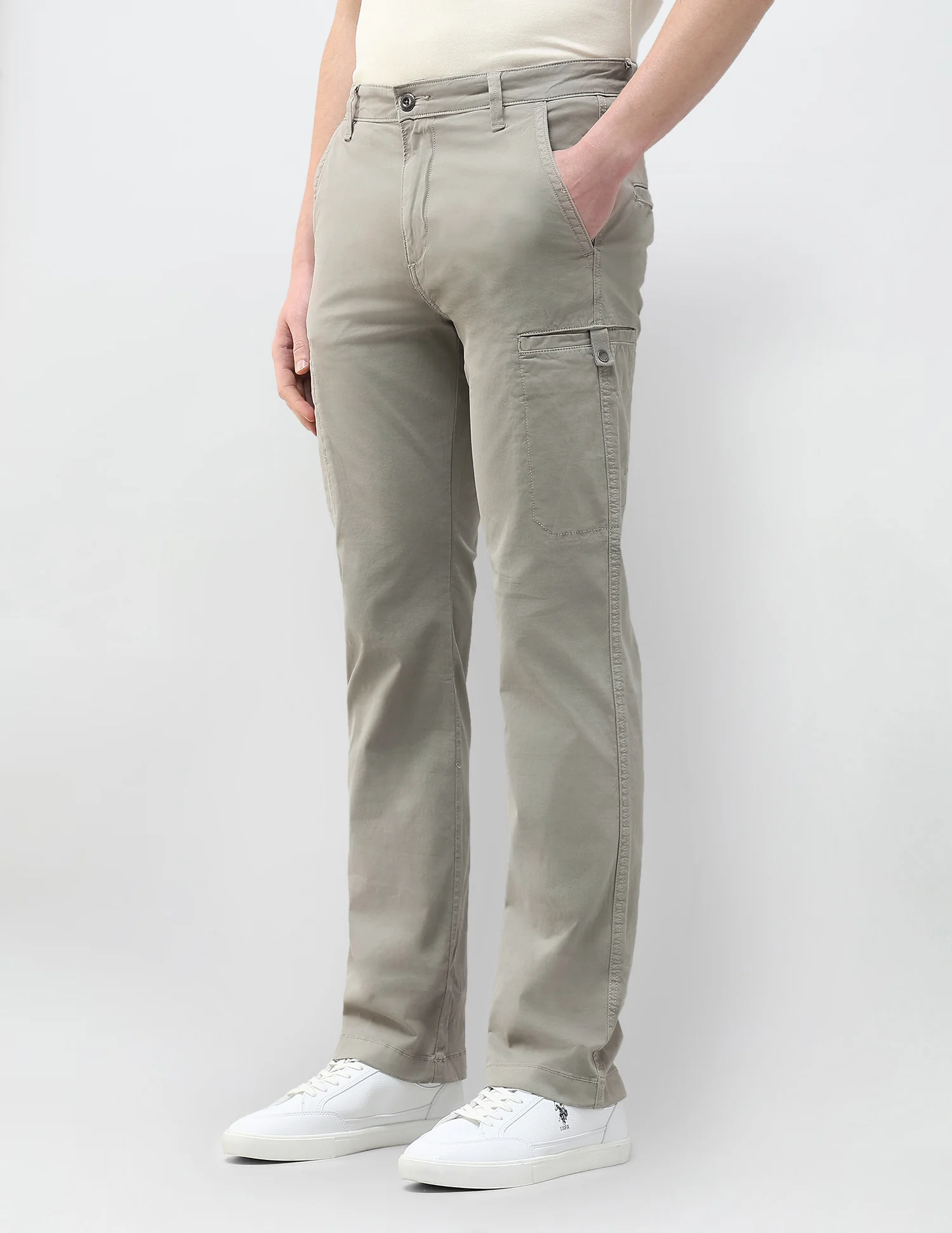 Cole Comfort Cropped Fit Motel On The Coast Cargos - Image 4