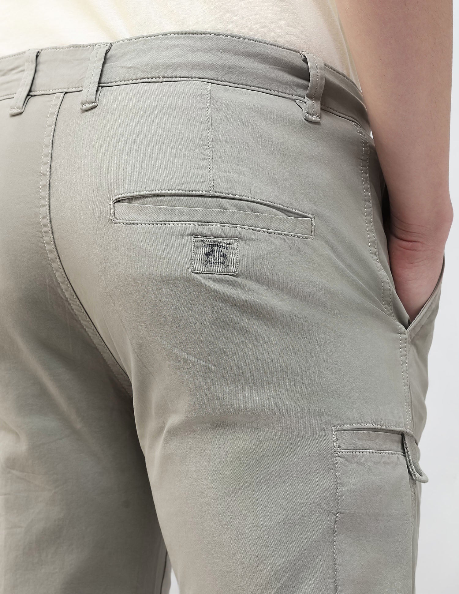 Cole Comfort Cropped Fit Motel On The Coast Cargos - Image 8