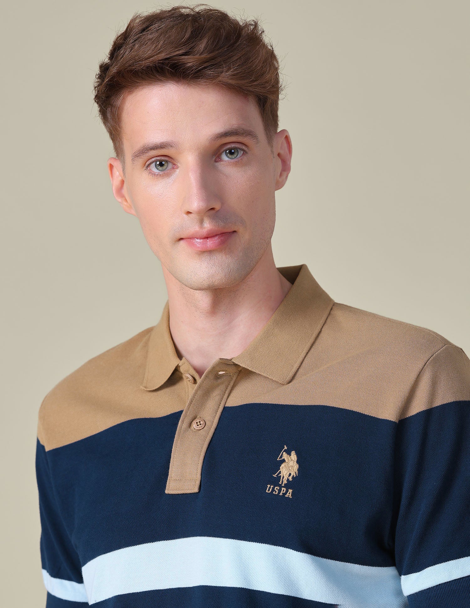 Colorblocked Boxy Fit Polo Shirt - Image 7