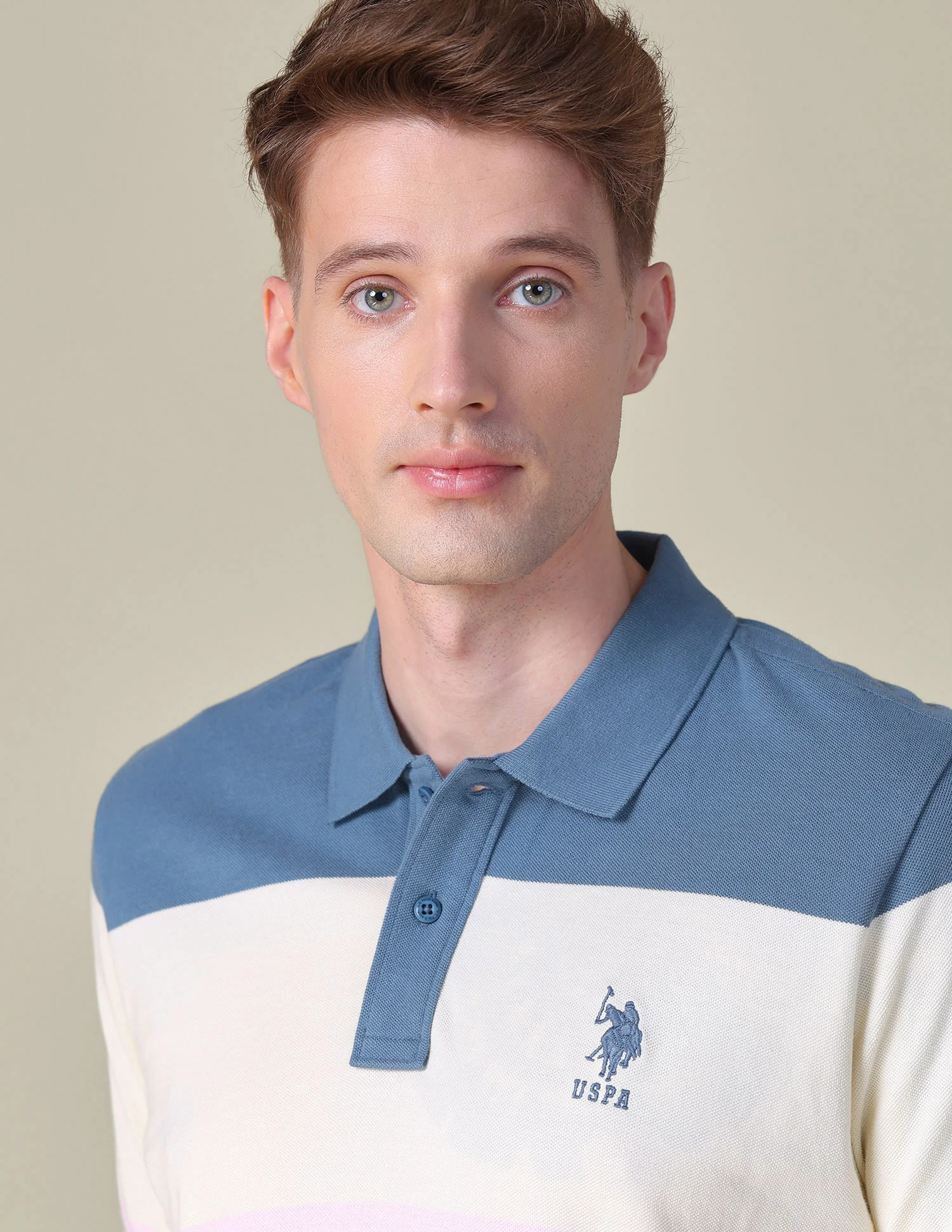 Colorblocked Boxy Fit Polo Shirt - Image 7