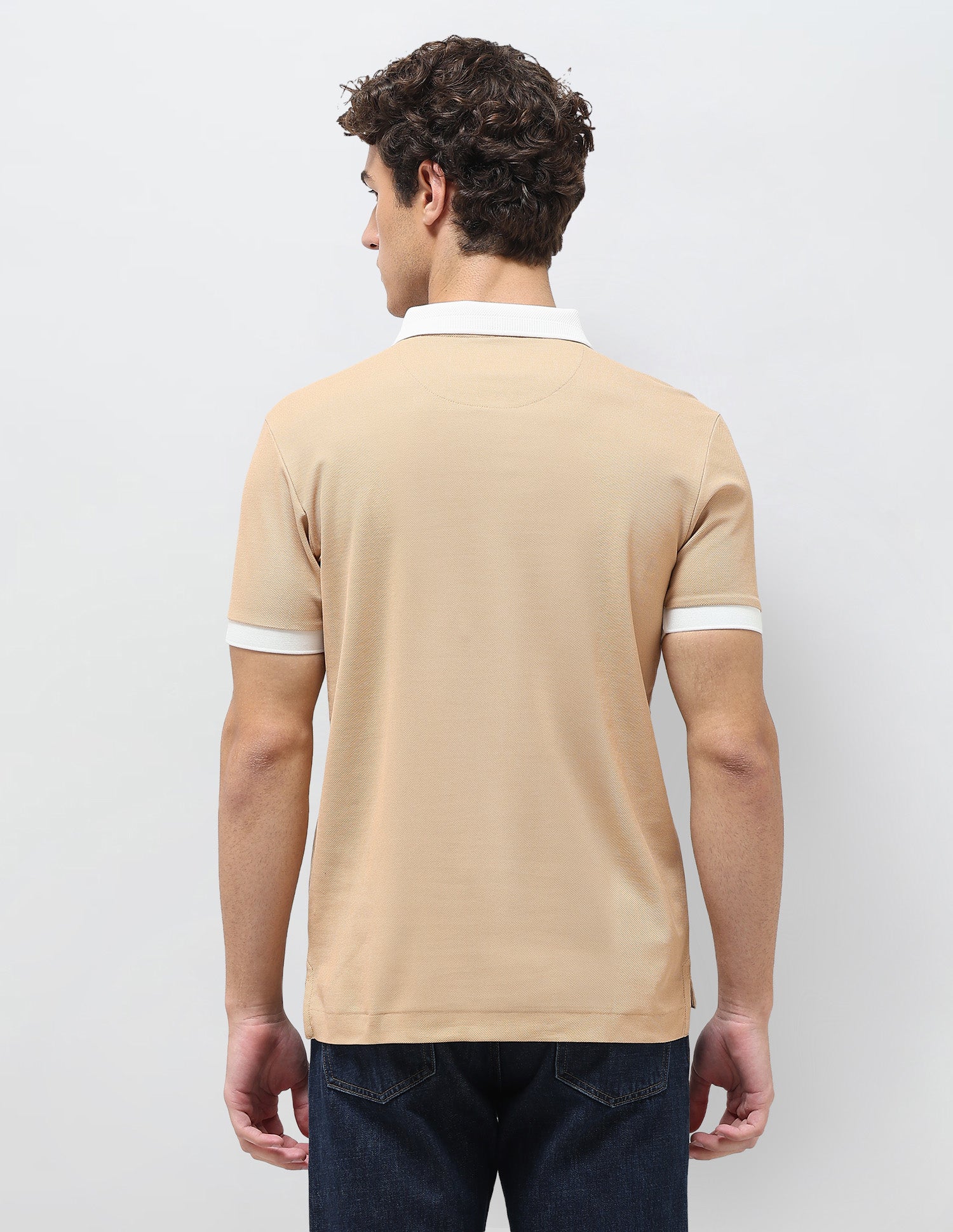 Colorblocked Brand Embroidered Slim Fit Polo Shirt - Image 5