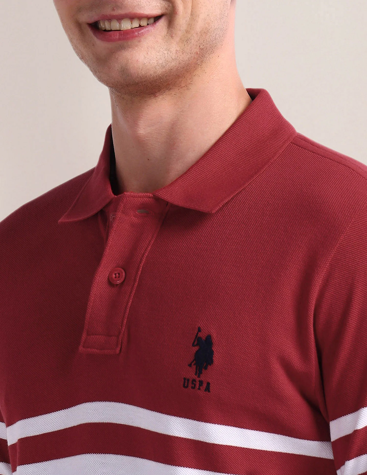 Colour Block Pique Polo Shirt - Image 7