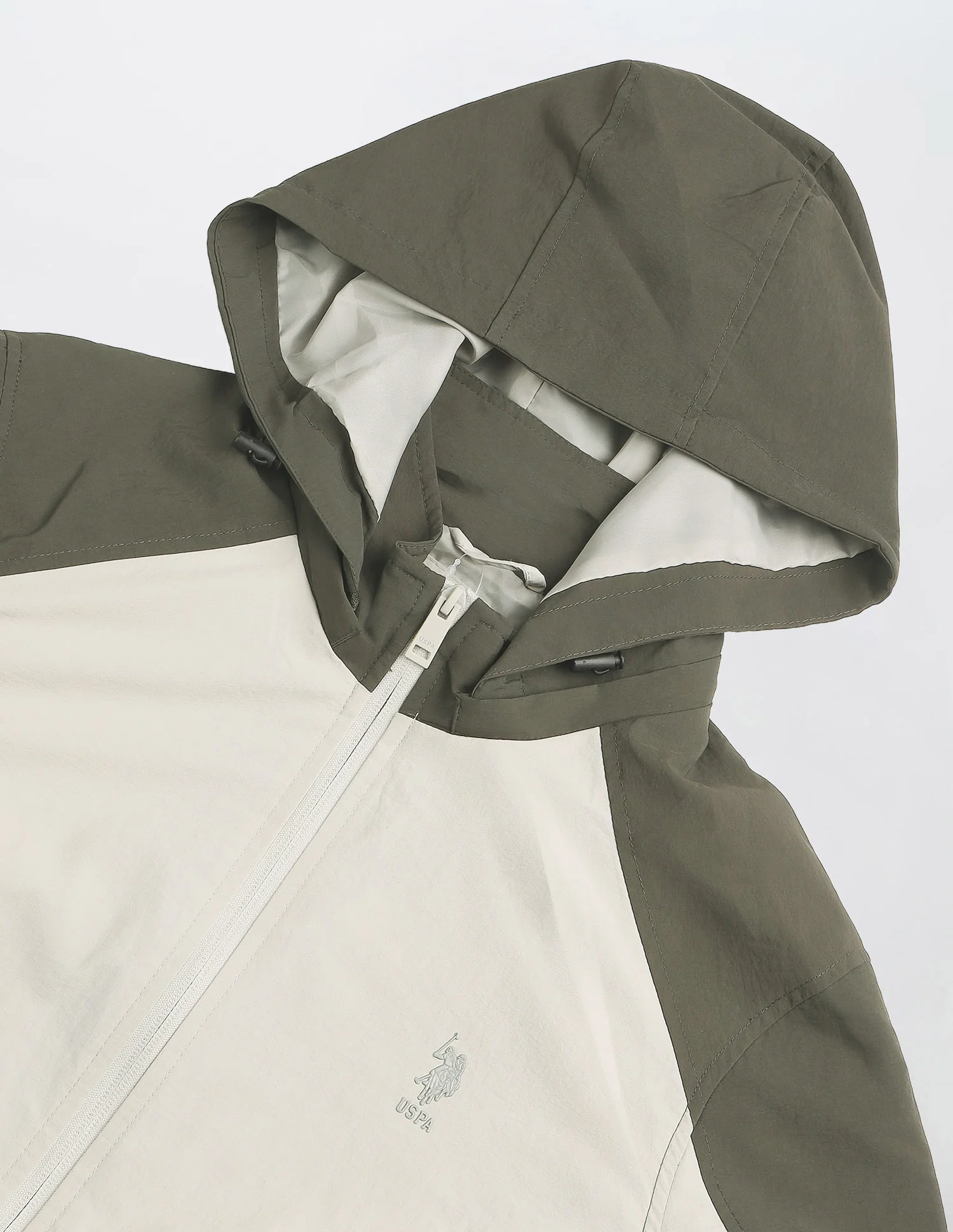 Colour Blocked Detachable Hood Jacket - Image 2