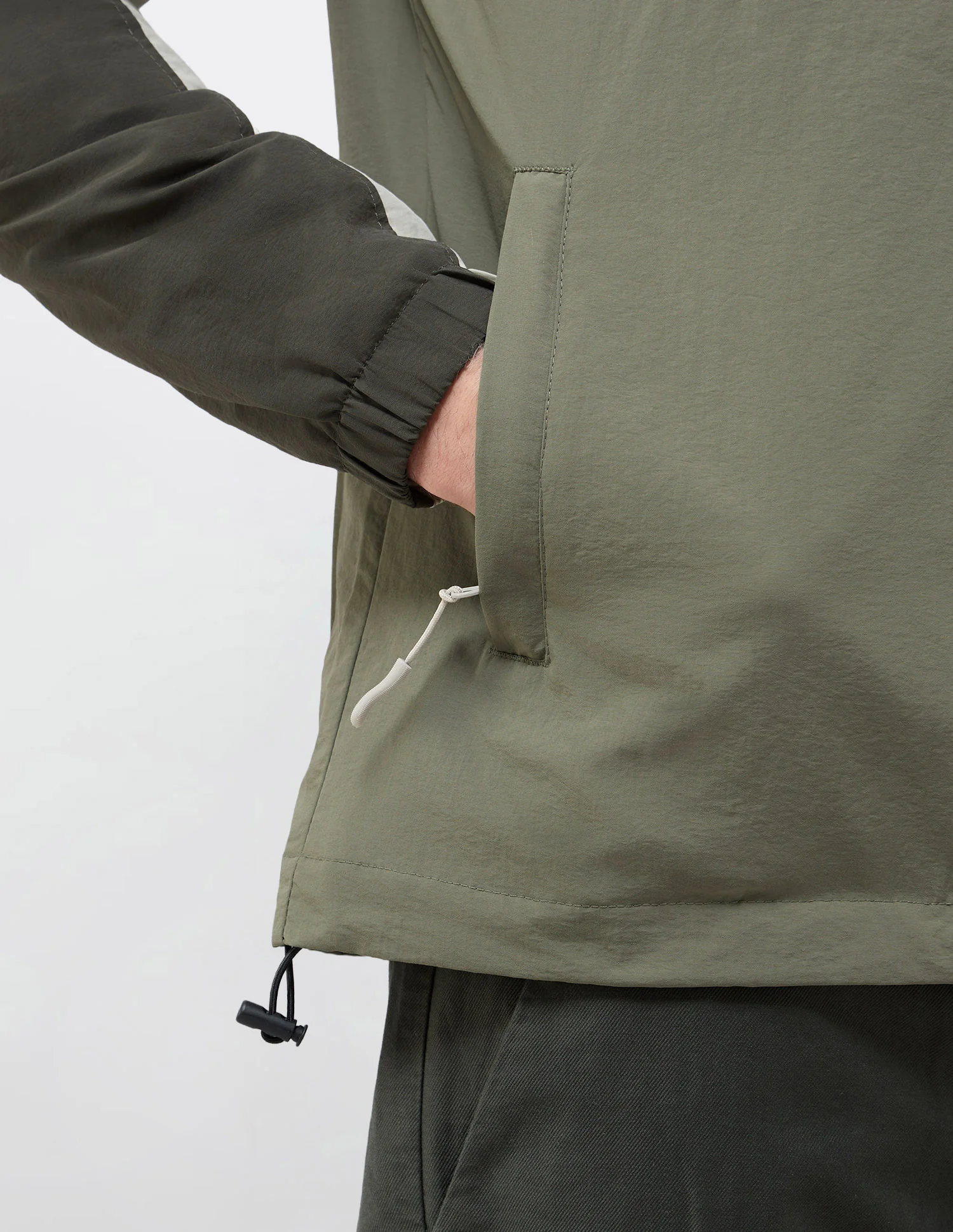 Colour Blocked Detachable Hood Jacket - Image 8