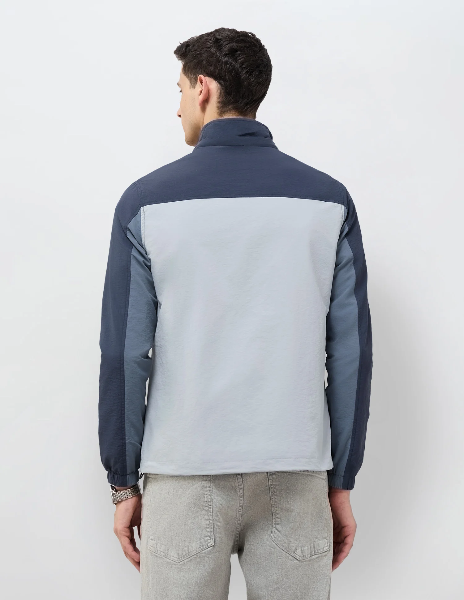 Colour Blocked Detachable Hood Jacket - Image 10
