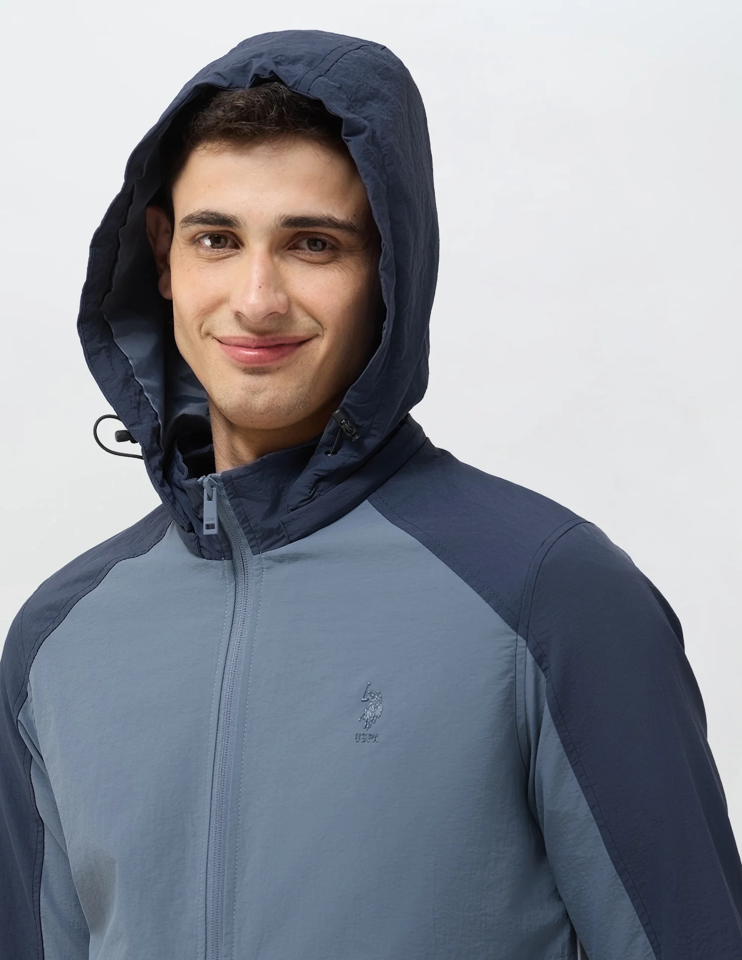 Colour Blocked Detachable Hood Jacket - Image 11