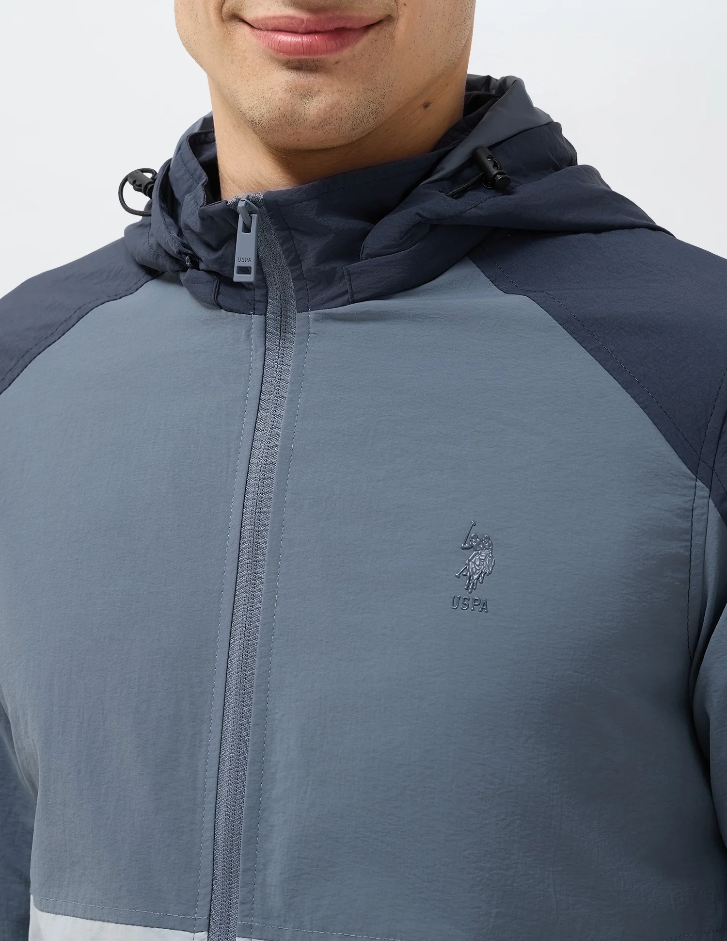 Colour Blocked Detachable Hood Jacket - Image 8