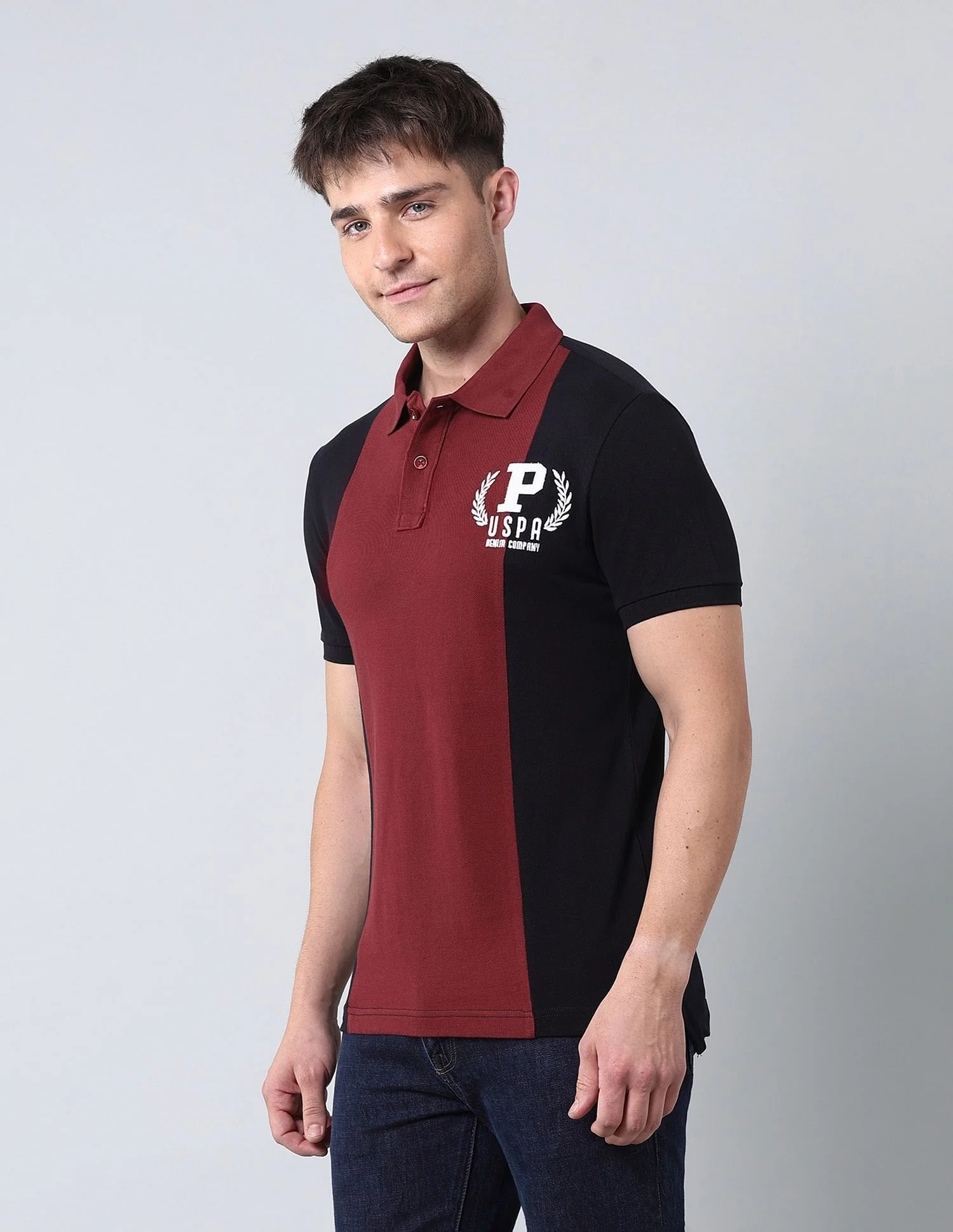 Colour Blocked Muscle Fit Polo Shirt - Image 4
