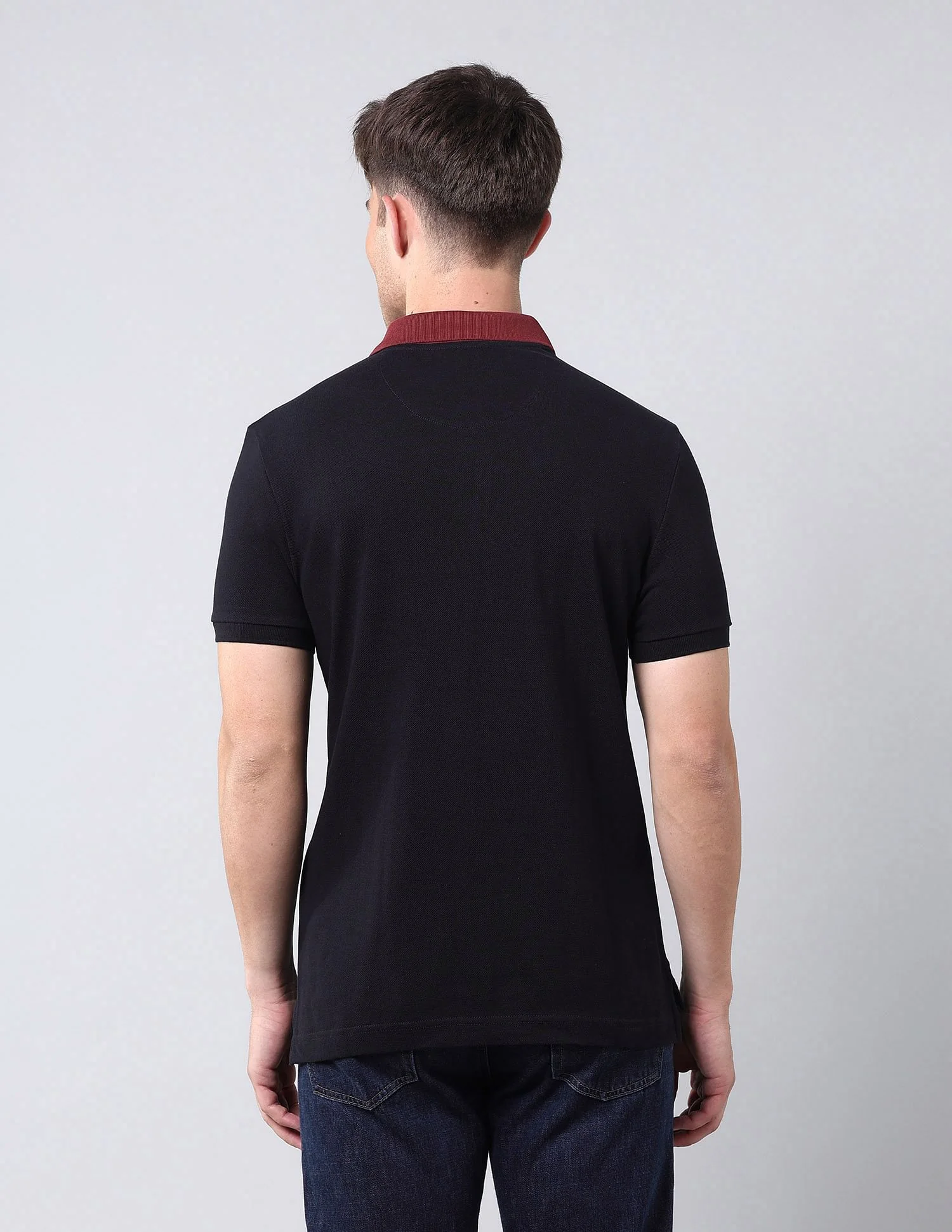 Colour Blocked Muscle Fit Polo Shirt - Image 5