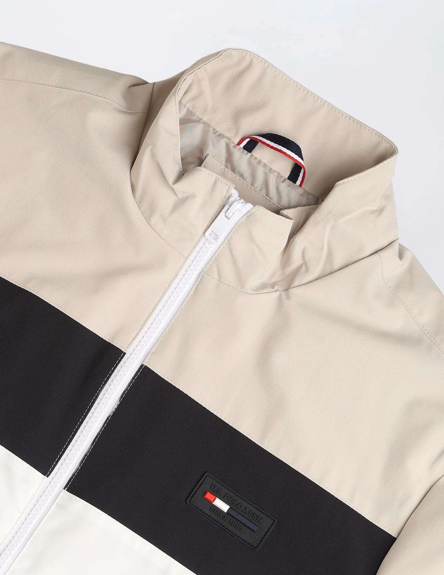 Colour Blocked Regular Fit Casual Jacket - Image 2