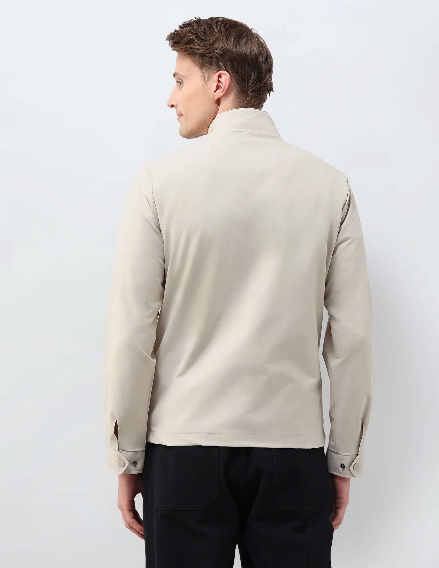 Colour Blocked Regular Fit Casual Jacket - Image 5