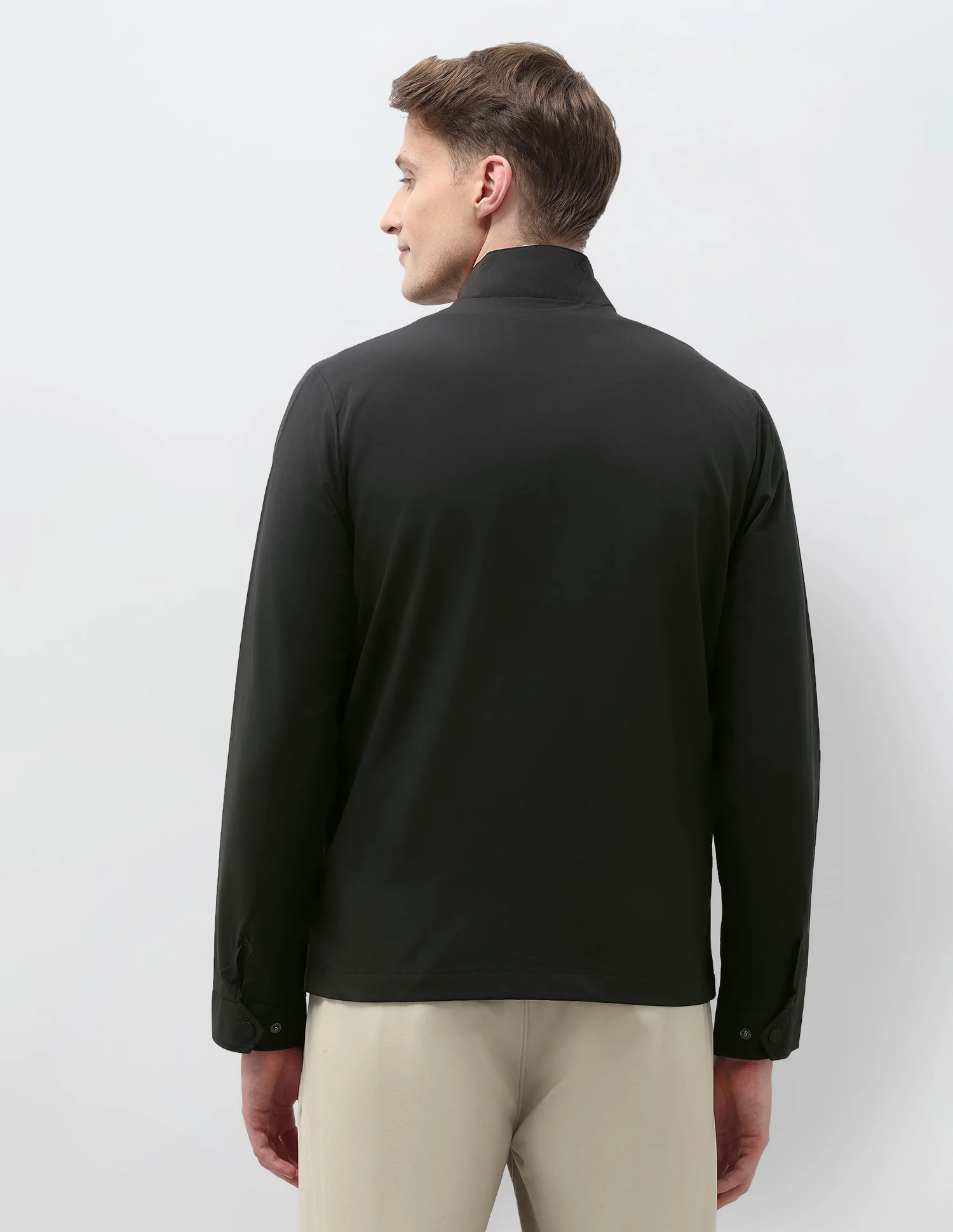Colour Blocked Regular Fit Casual Jacket - Image 5
