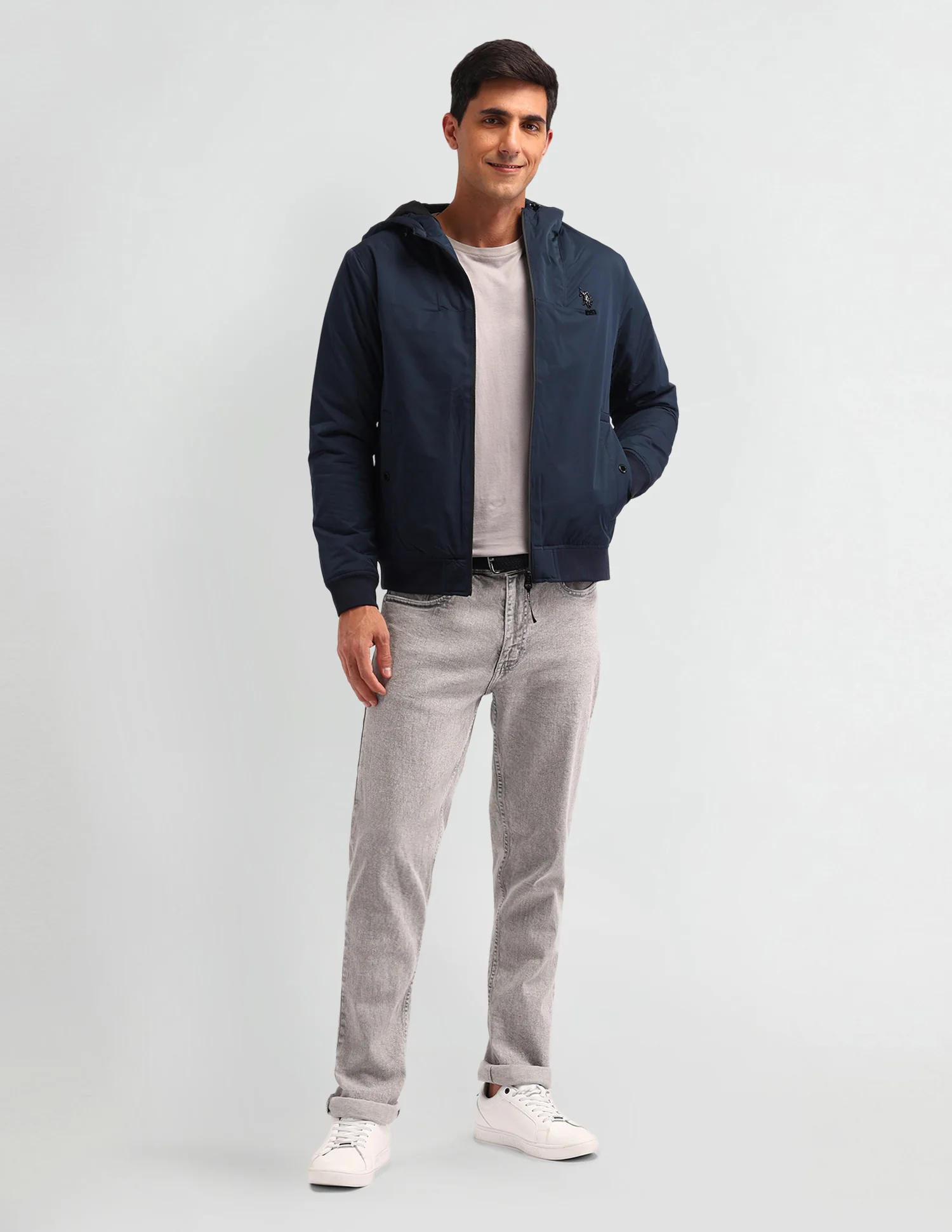 Colour blocked Regular Fit Jacket - Image 3