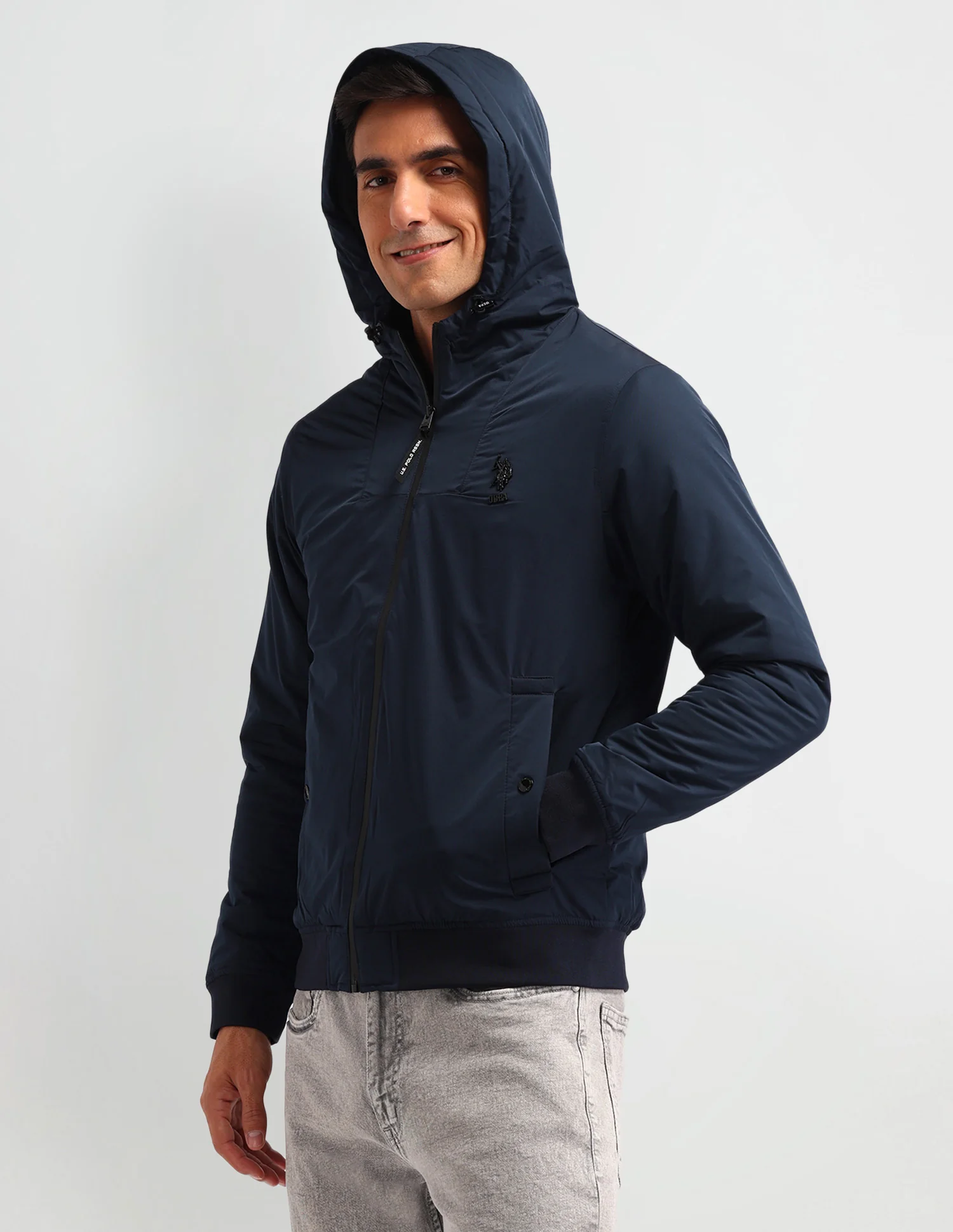 Colour blocked Regular Fit Jacket - Image 4