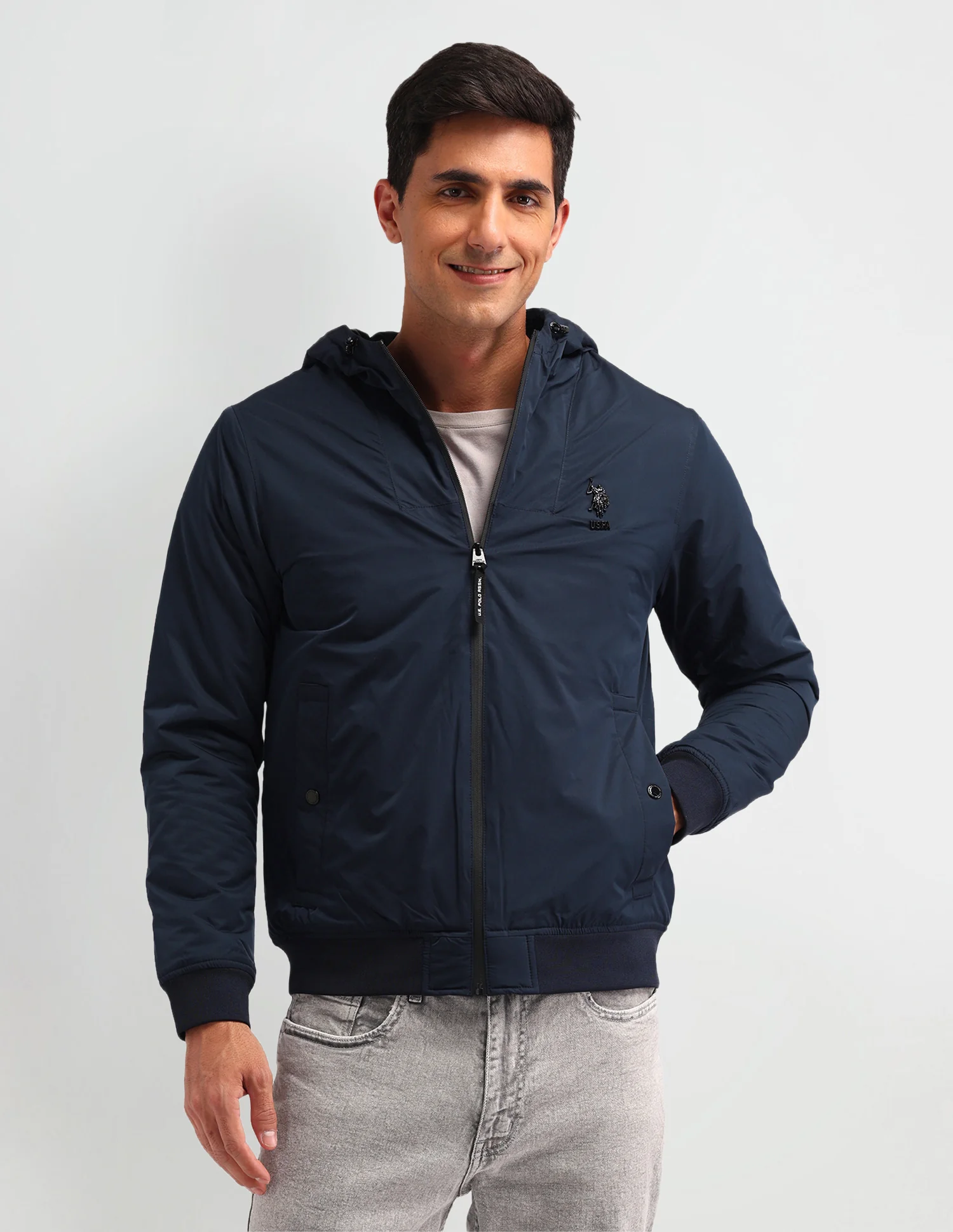 Colour blocked Regular Fit Jacket - Image 6