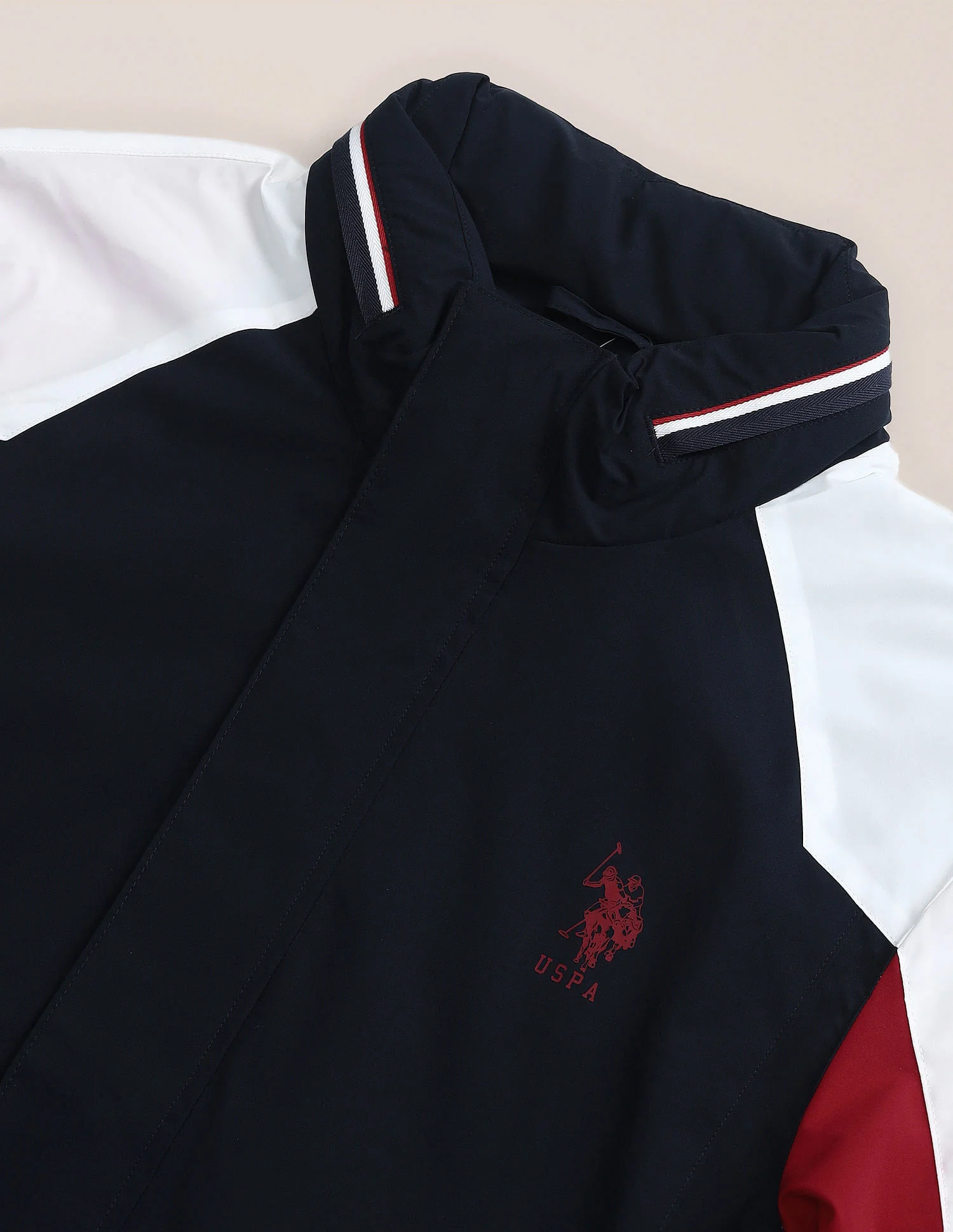 Colour Blocked Regular Fit Jacket - Image 2
