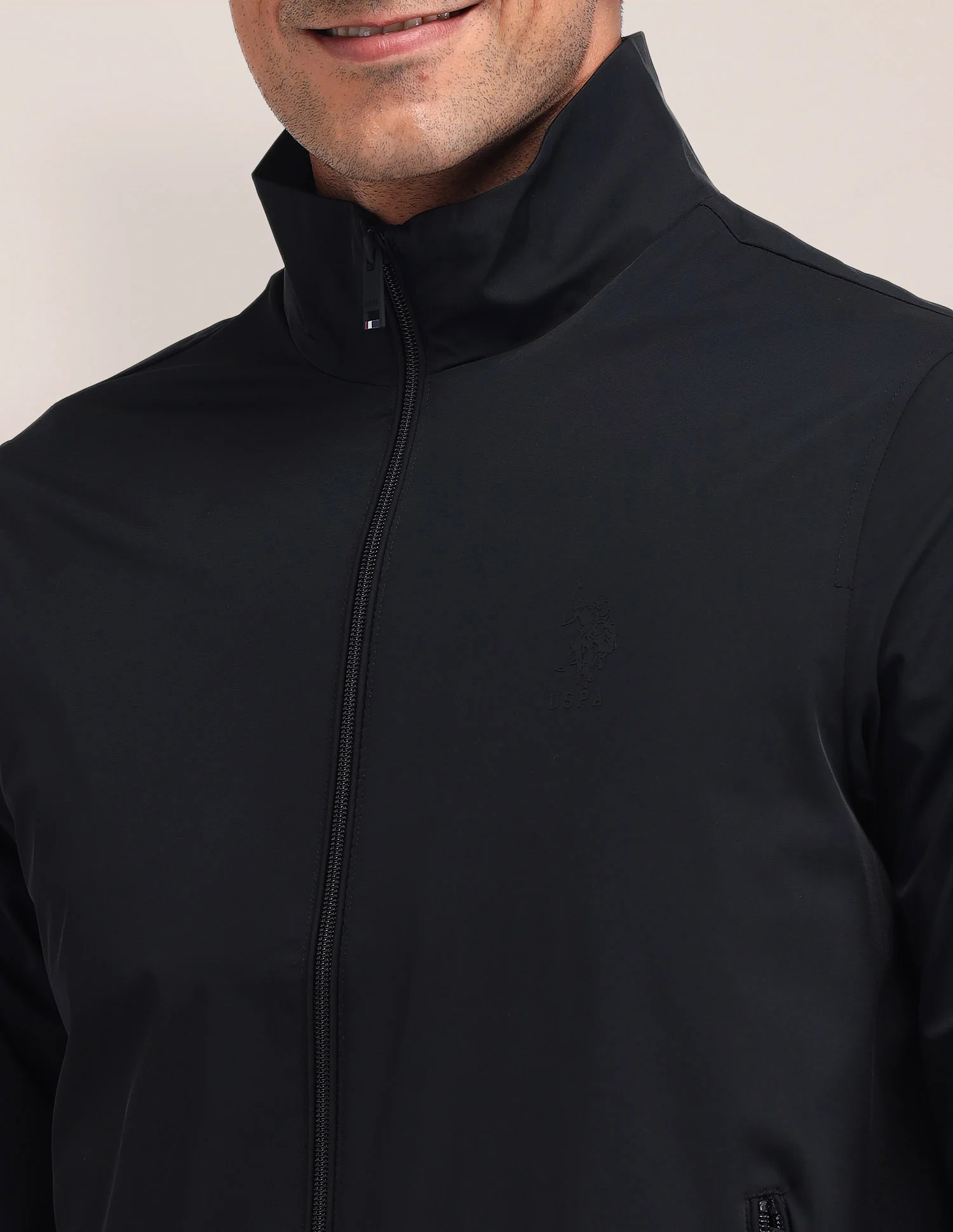 Colour Blocked Regular Fit Jacket - Image 7