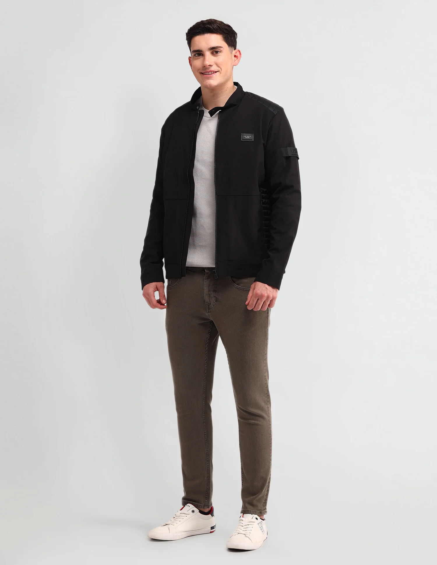 Colour Blocked Regular Fit Jacket - Image 3