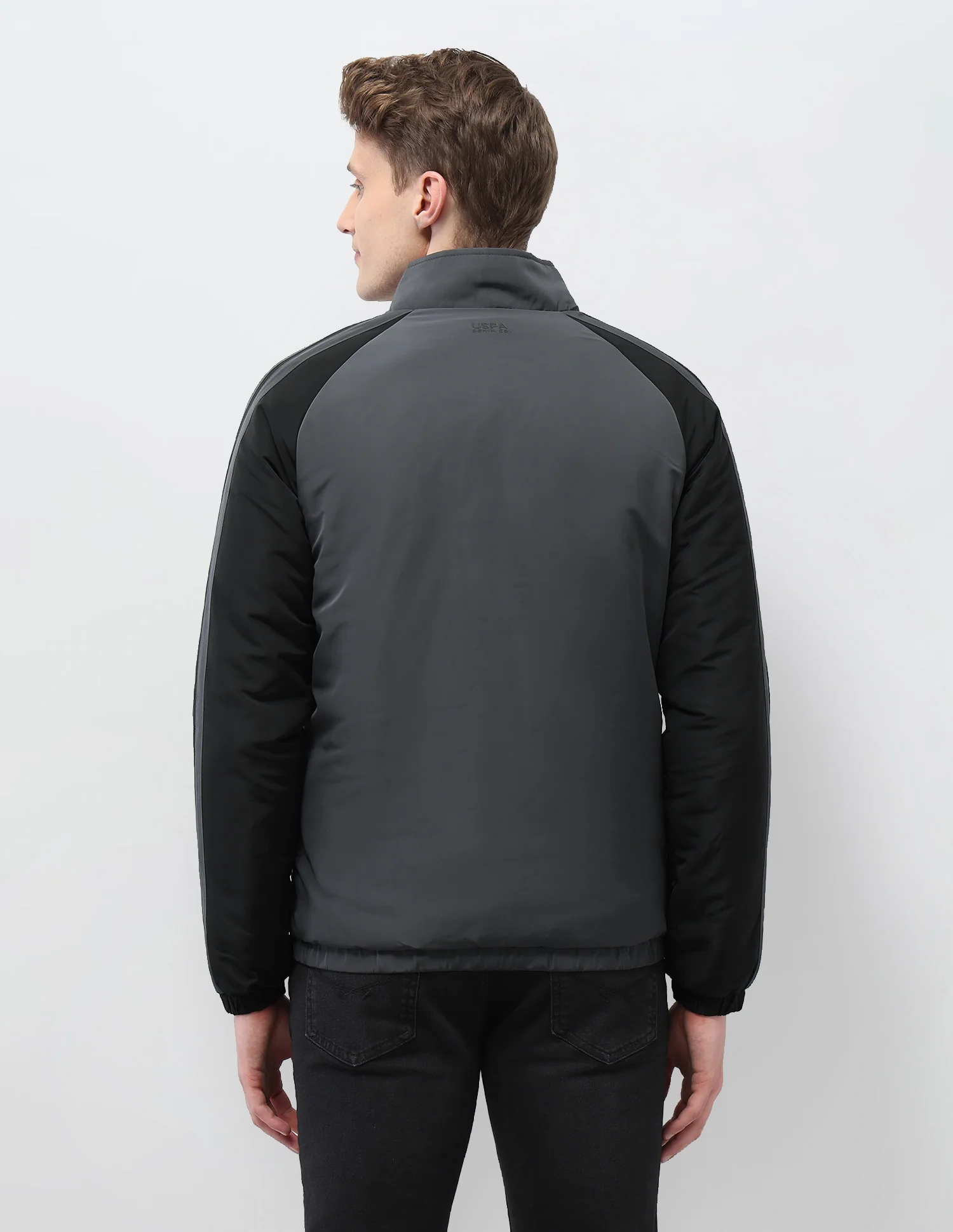 Colour Blocked Regular Fit Puffer Jacket - Image 5