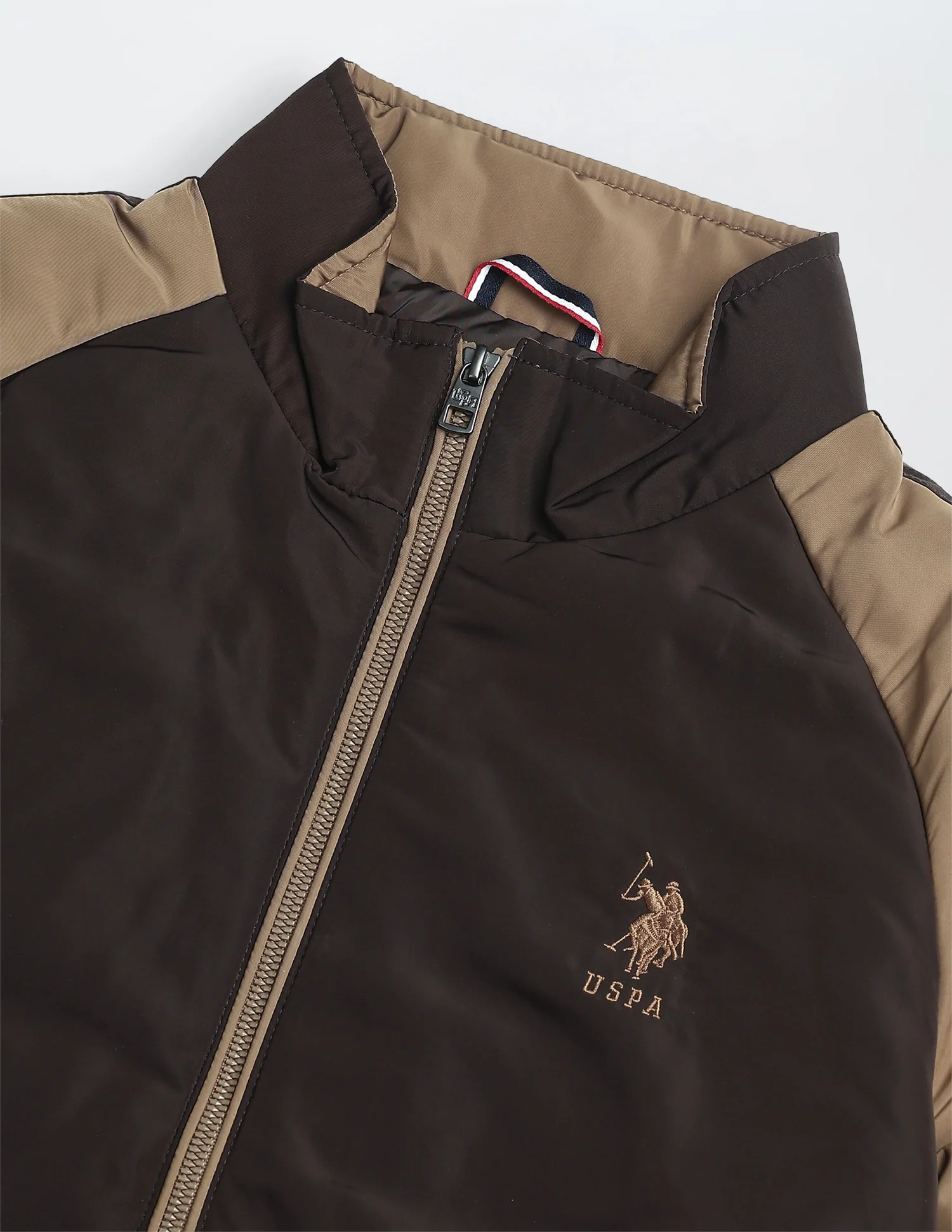 Colour Blocked Regular Fit Puffer Jacket - Image 2
