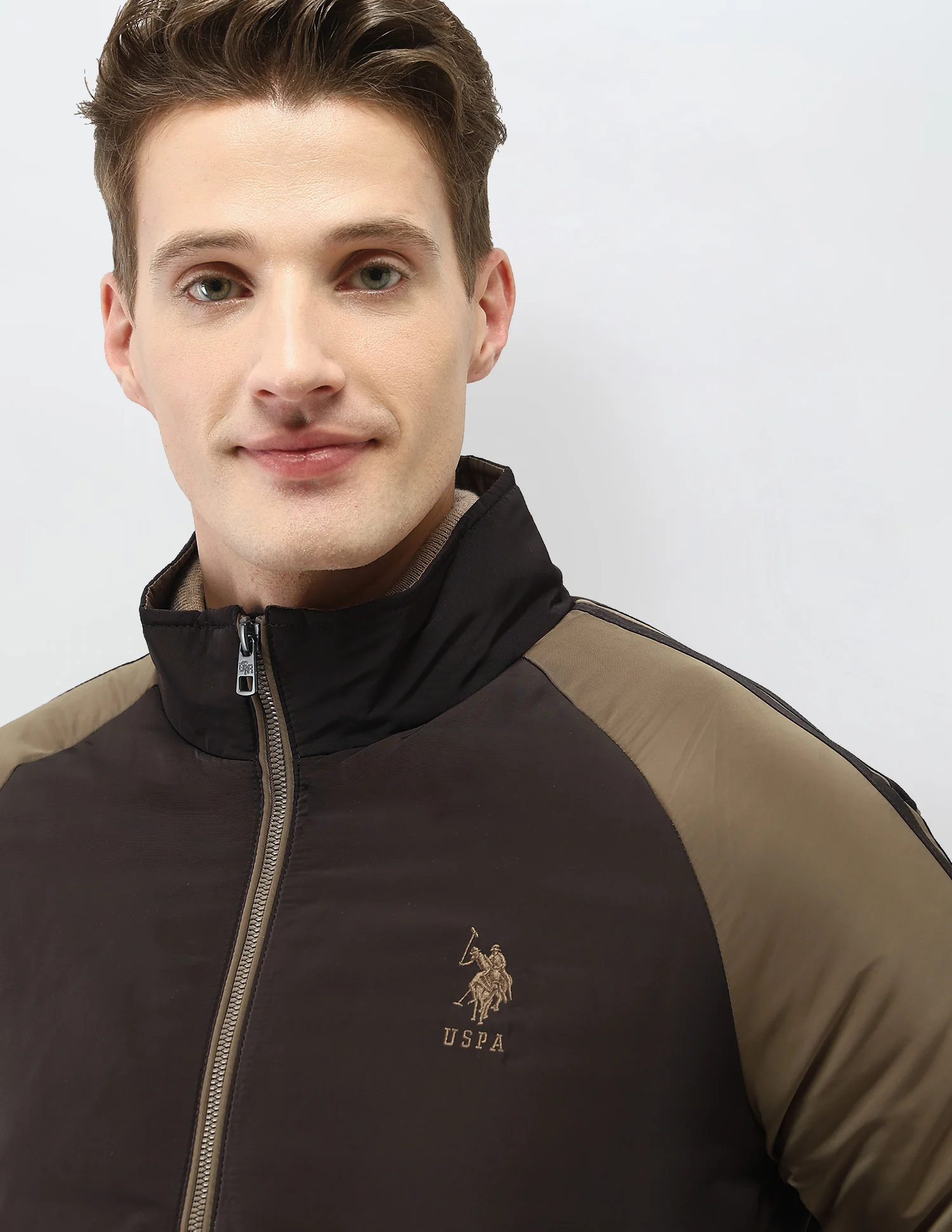Colour Blocked Regular Fit Puffer Jacket - Image 7