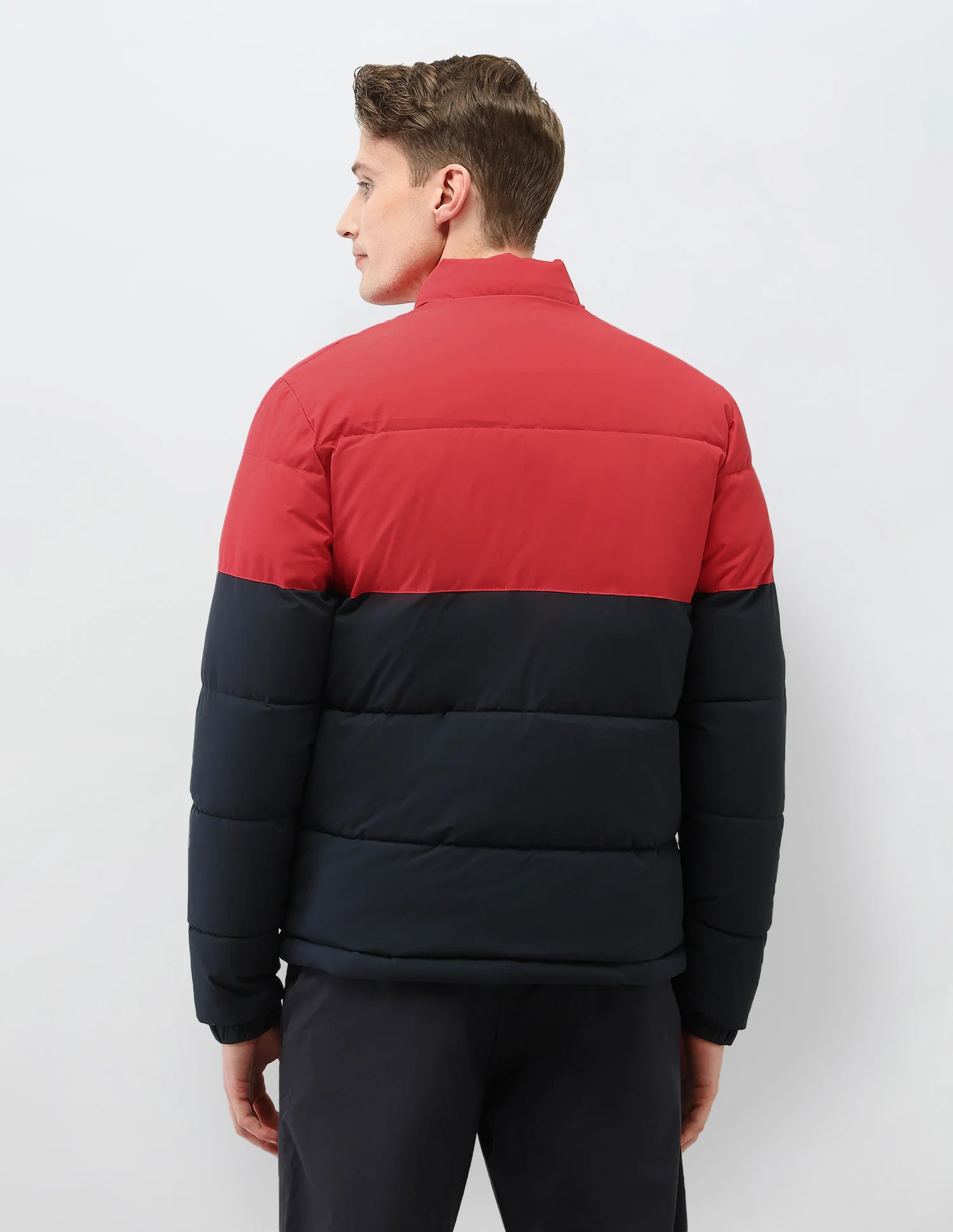 Colour Blocked Regular Fit Puffer Jacket - Image 5