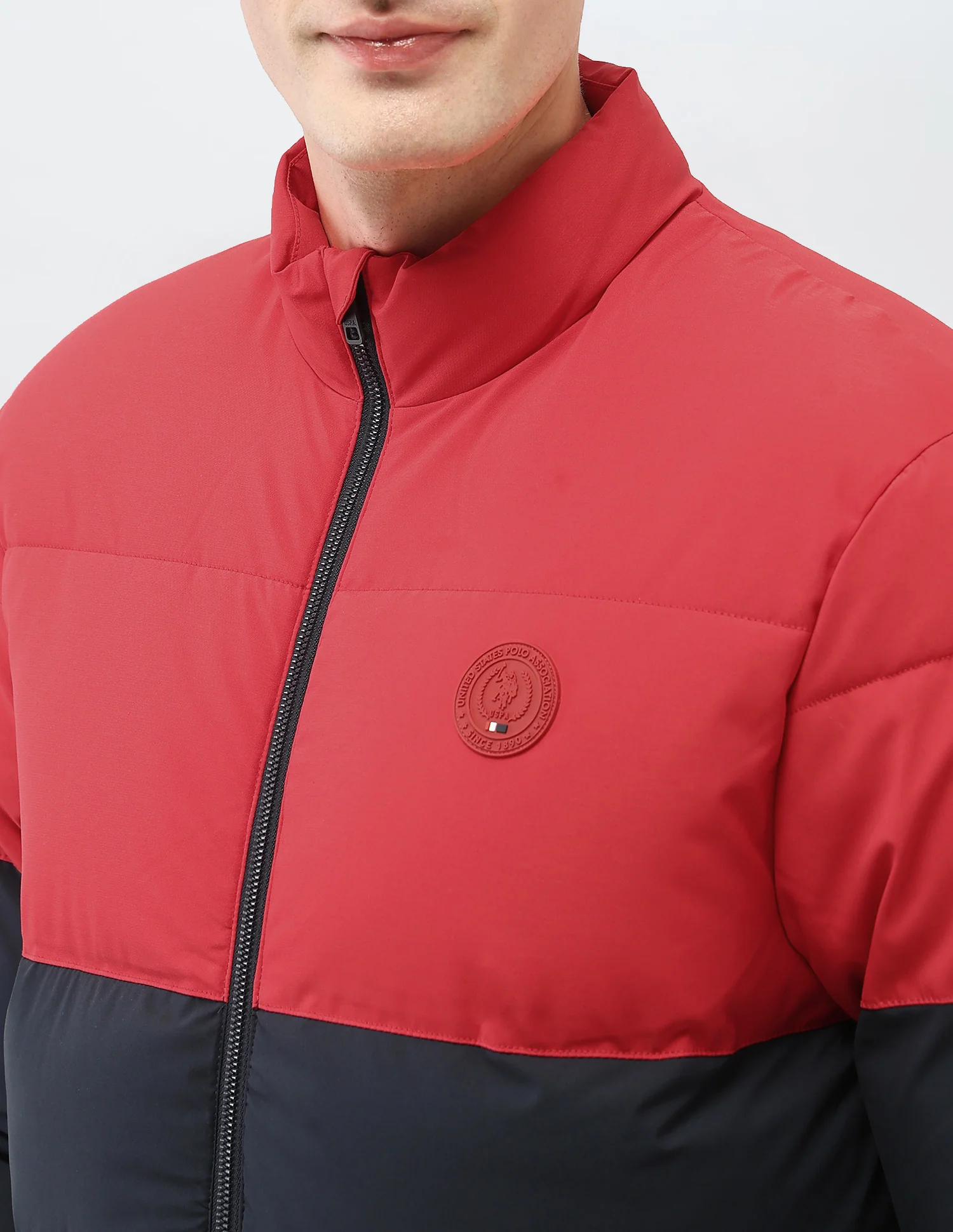 Colour Blocked Regular Fit Puffer Jacket - Image 7