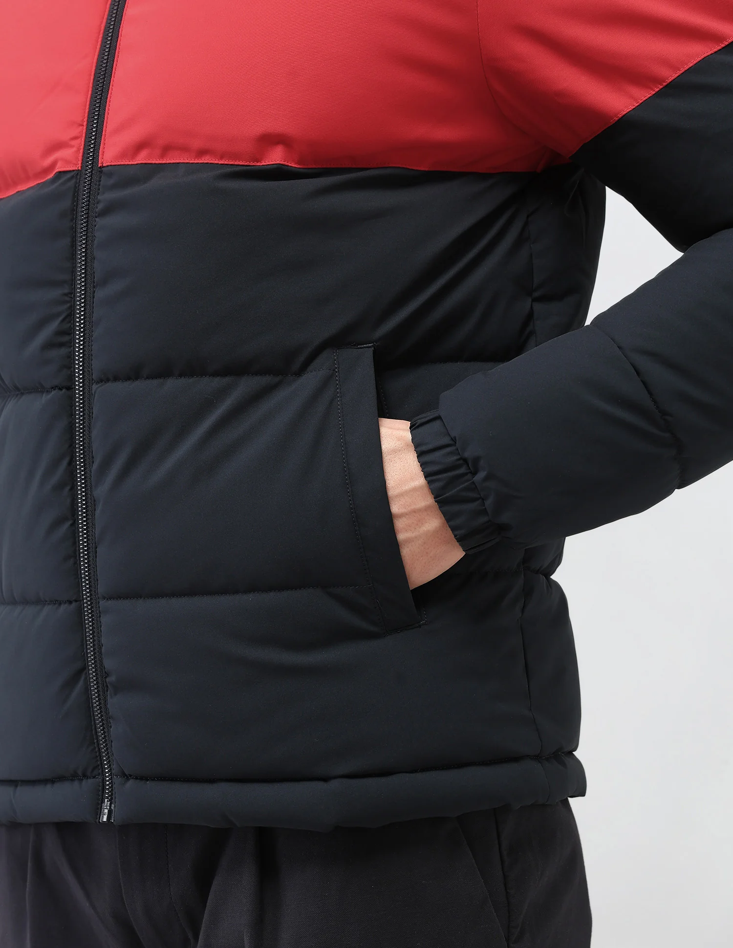 Colour Blocked Regular Fit Puffer Jacket - Image 8