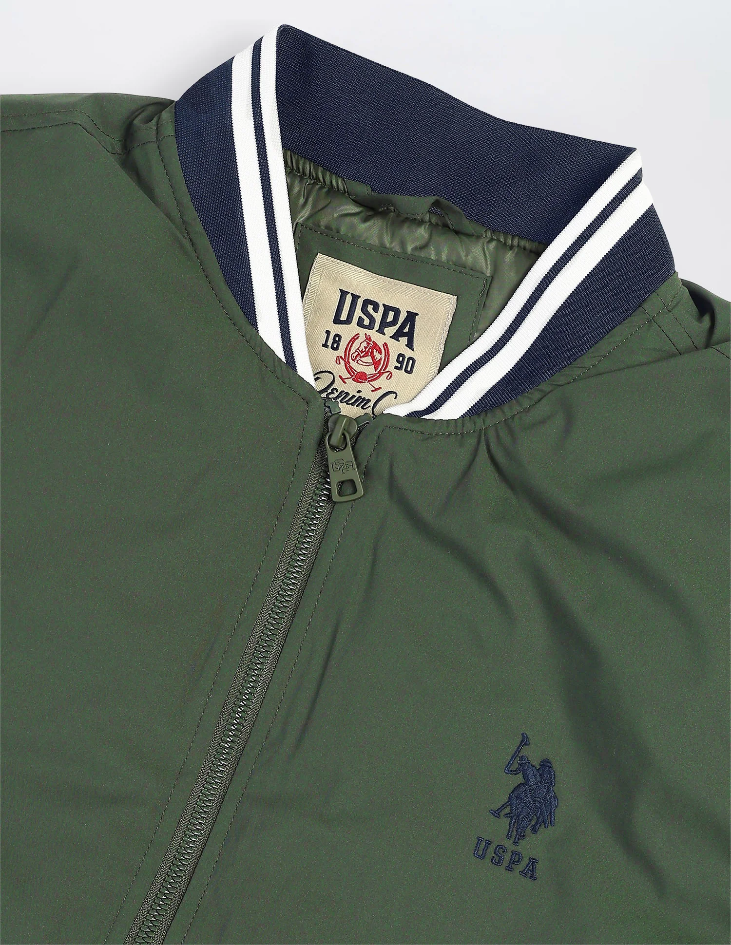 Colour Blocked Regular Fit Varsity Jacket - Image 2