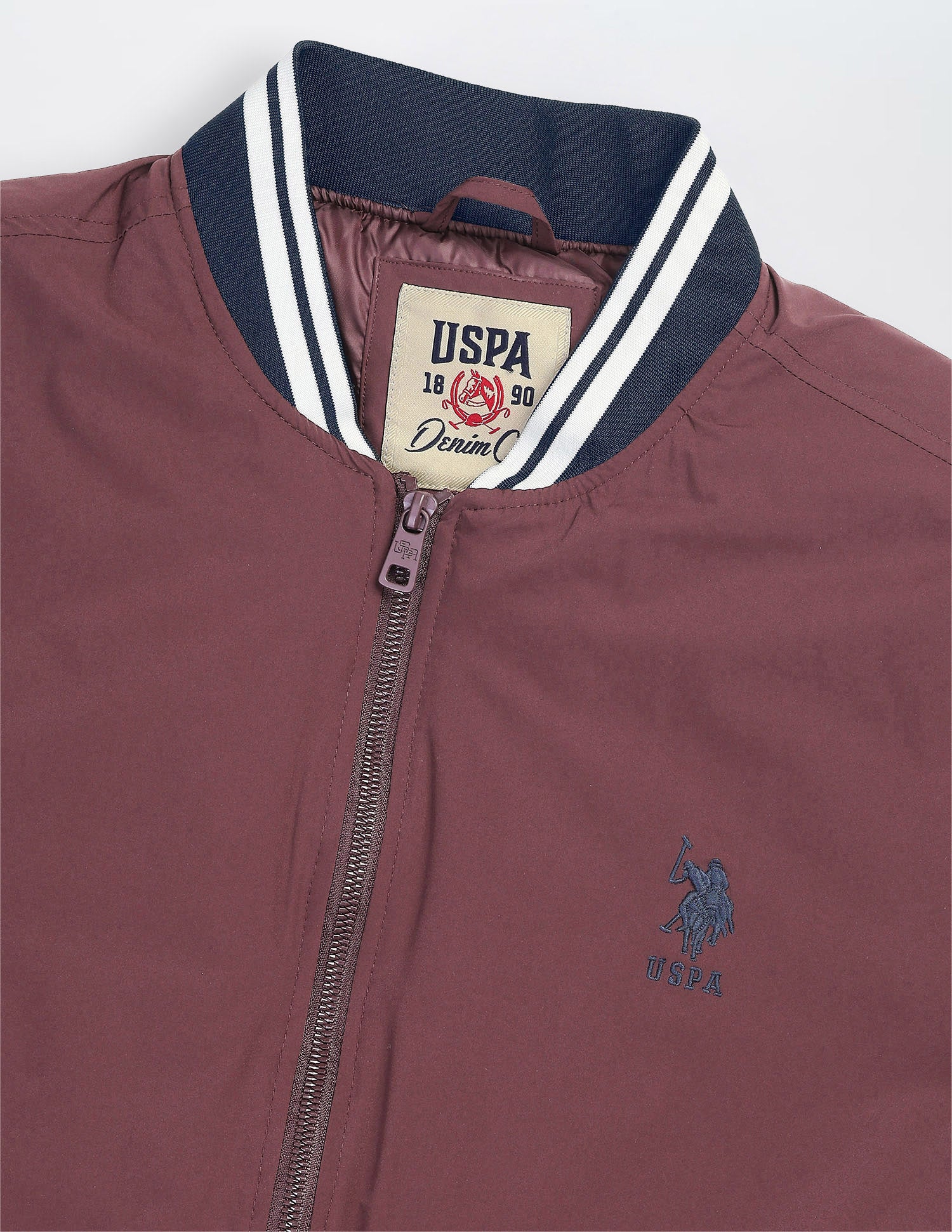 Colour Blocked Regular Fit Varsity Jacket - Image 2