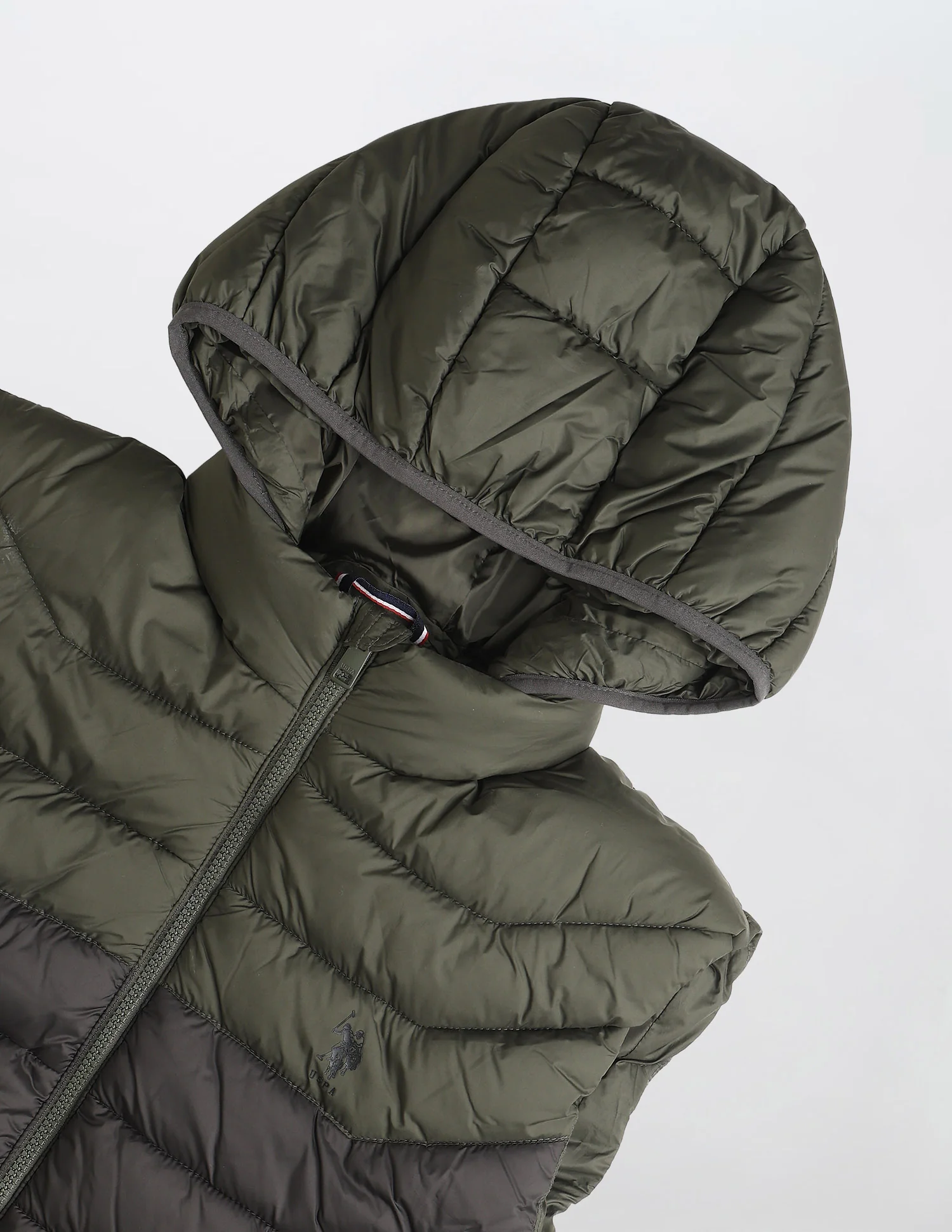 Colour Blocked Removable Hood Puffer Jacket - Image 2