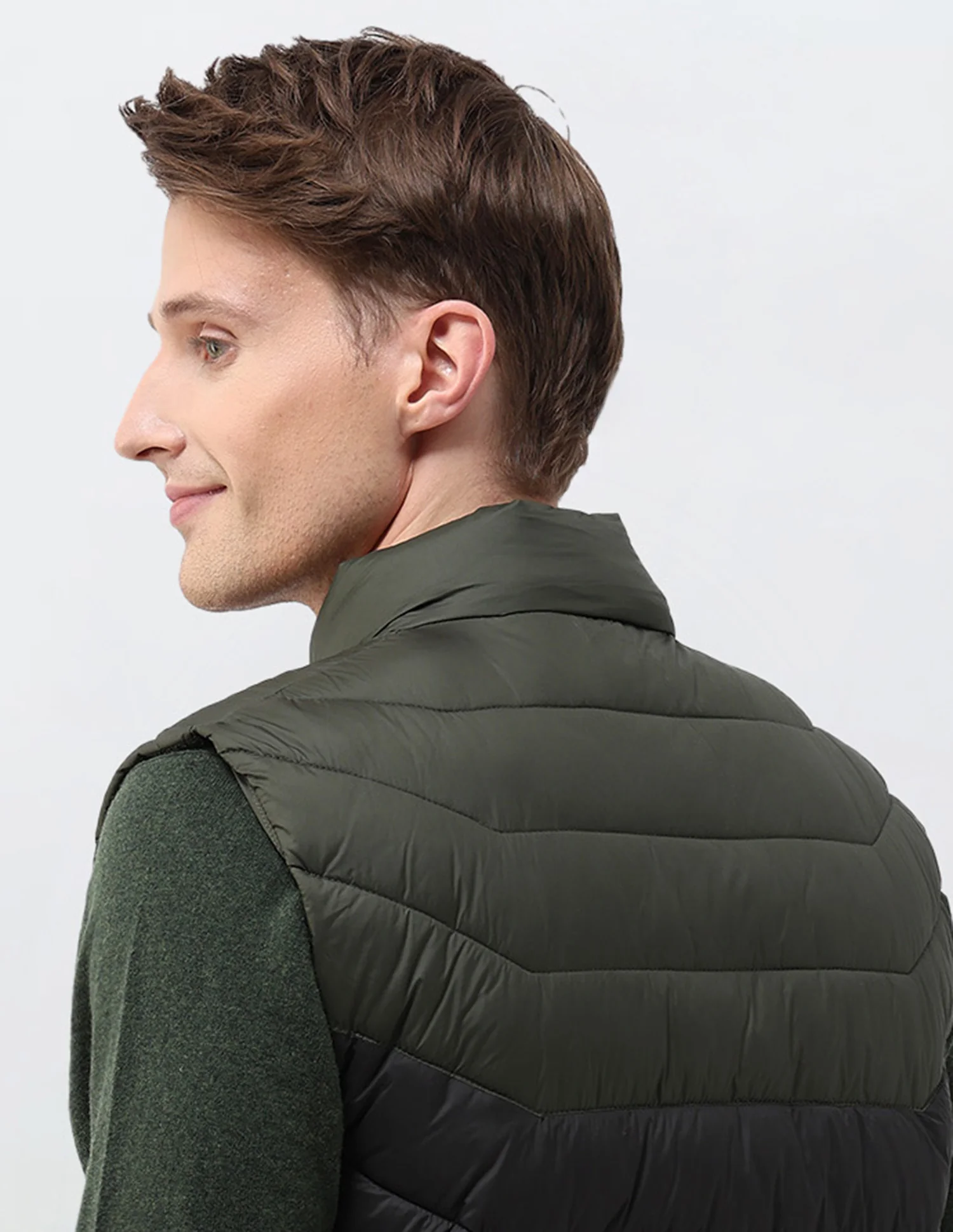 Colour Blocked Removable Hood Puffer Jacket - Image 9