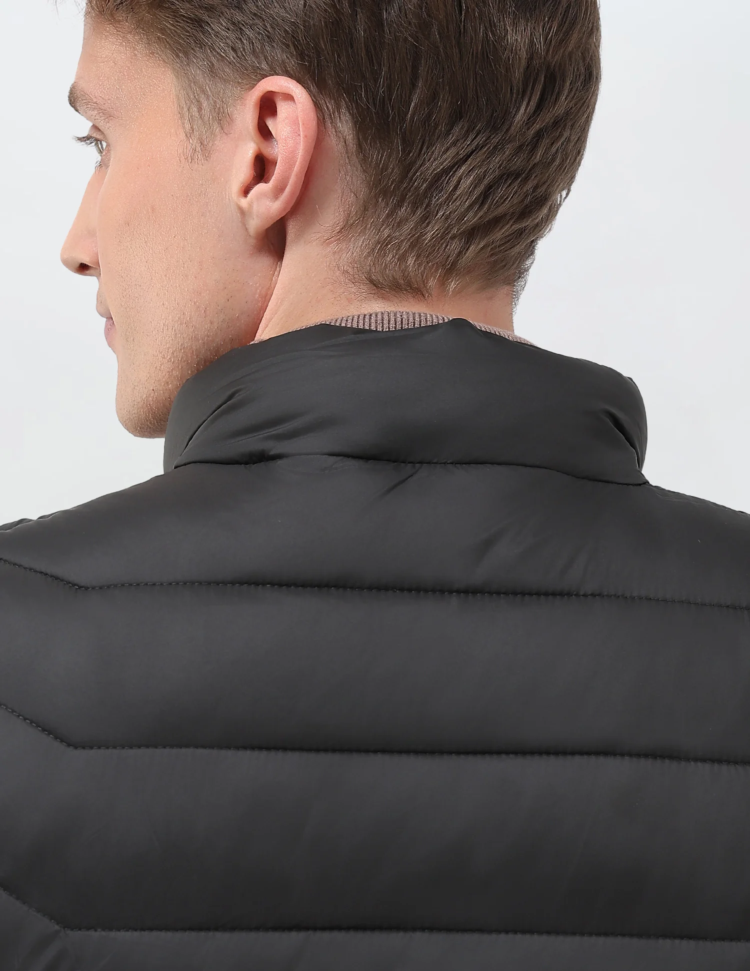 Colour Blocked Removable Hood Puffer Jacket - Image 8