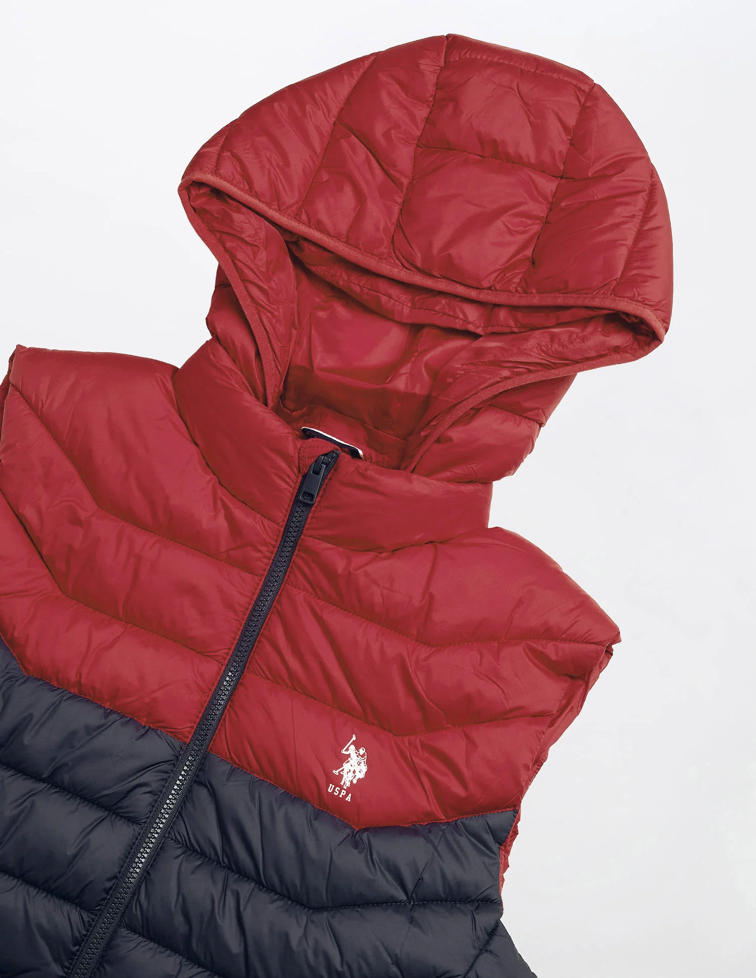 Colour Blocked Removable Hood Puffer Jacket - Image 2