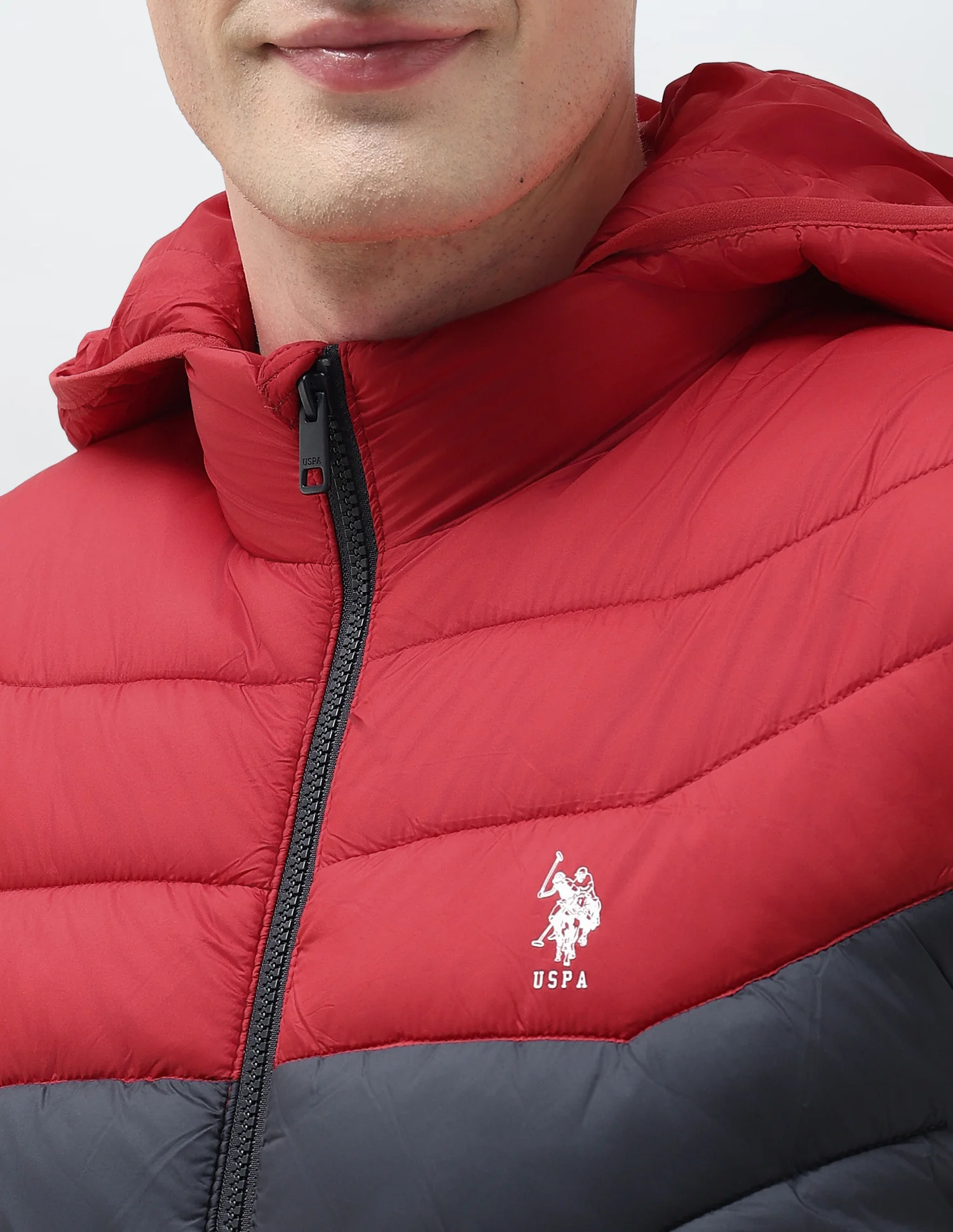 Colour Blocked Removable Hood Puffer Jacket - Image 7