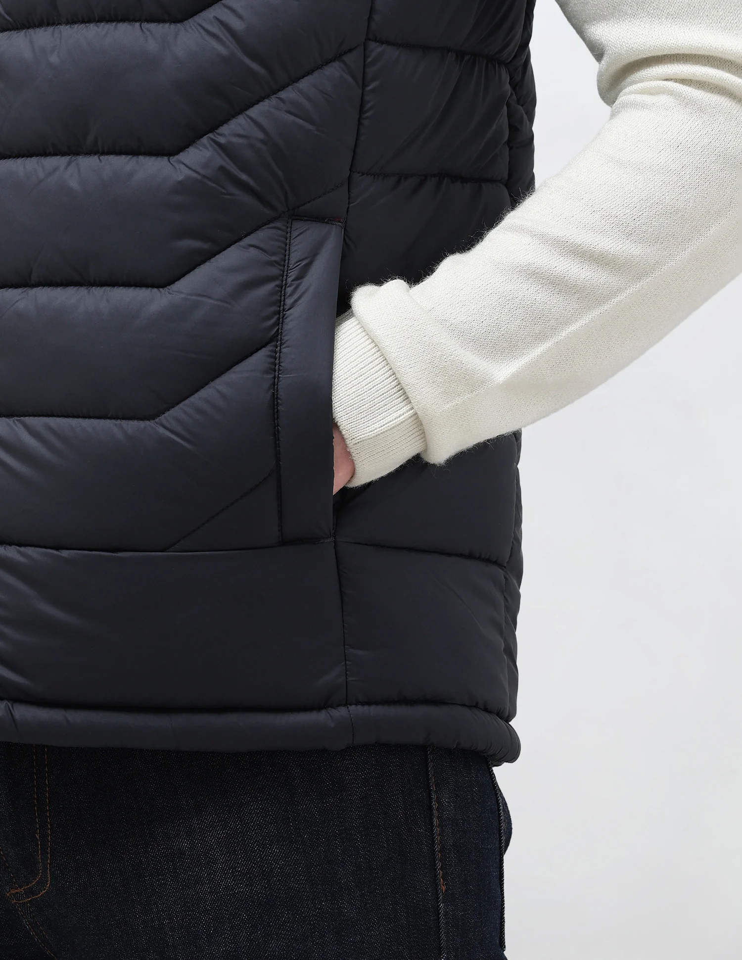 Colour Blocked Removable Hood Puffer Jacket - Image 8
